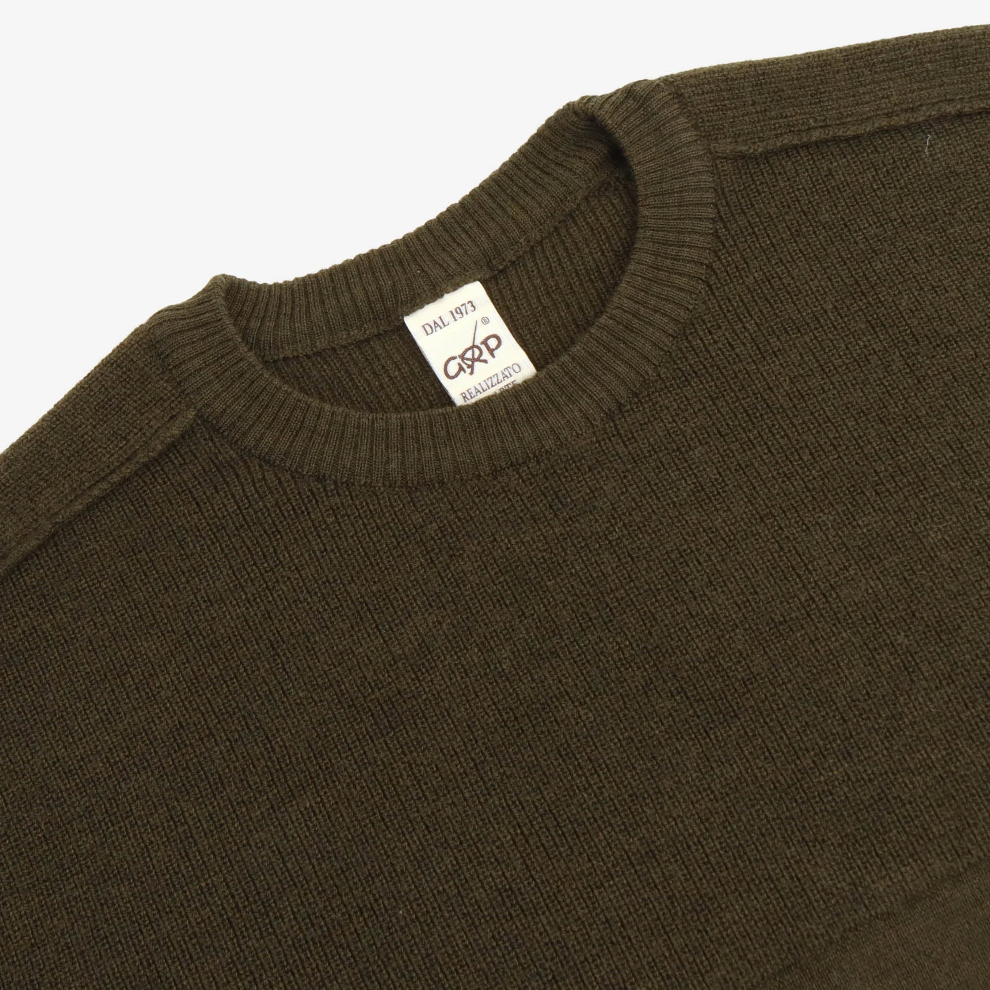 Panelled Merino Crewneck Sweater