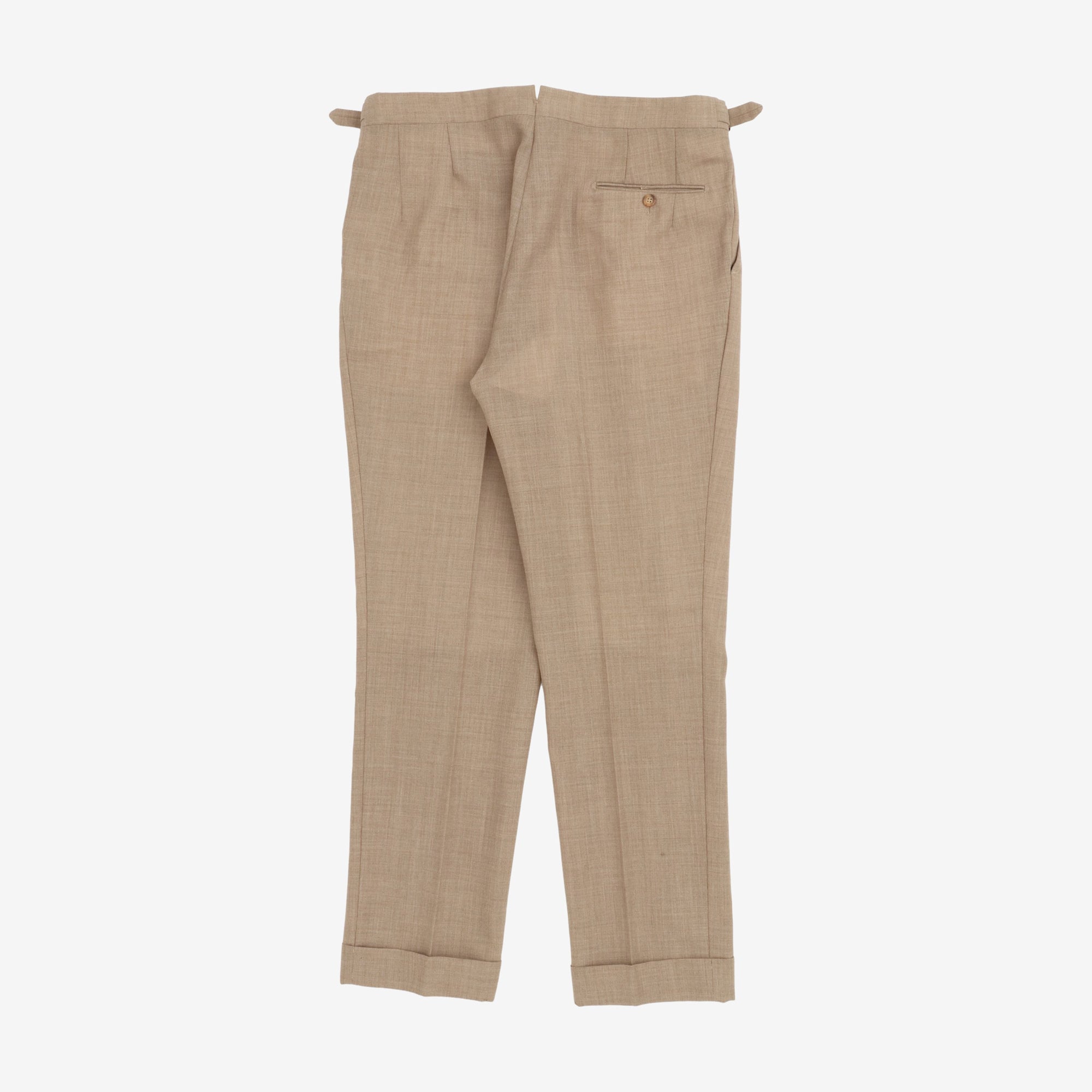 Pleated Wool Trousers (36W X 31L)