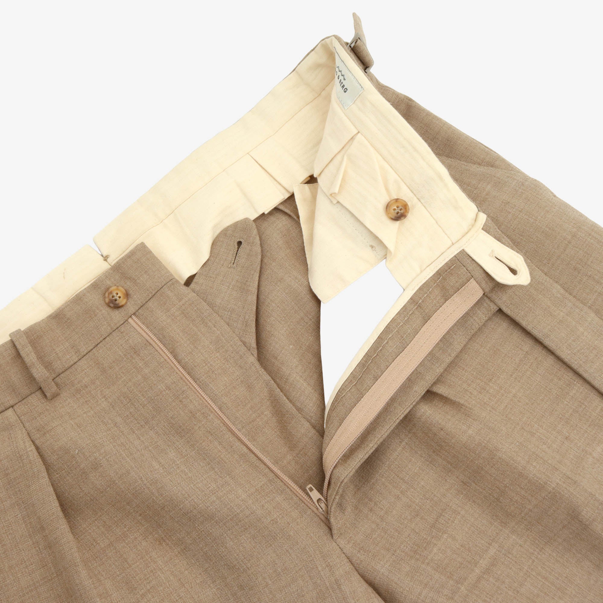 Pleated Wool Trousers (36W X 31L)