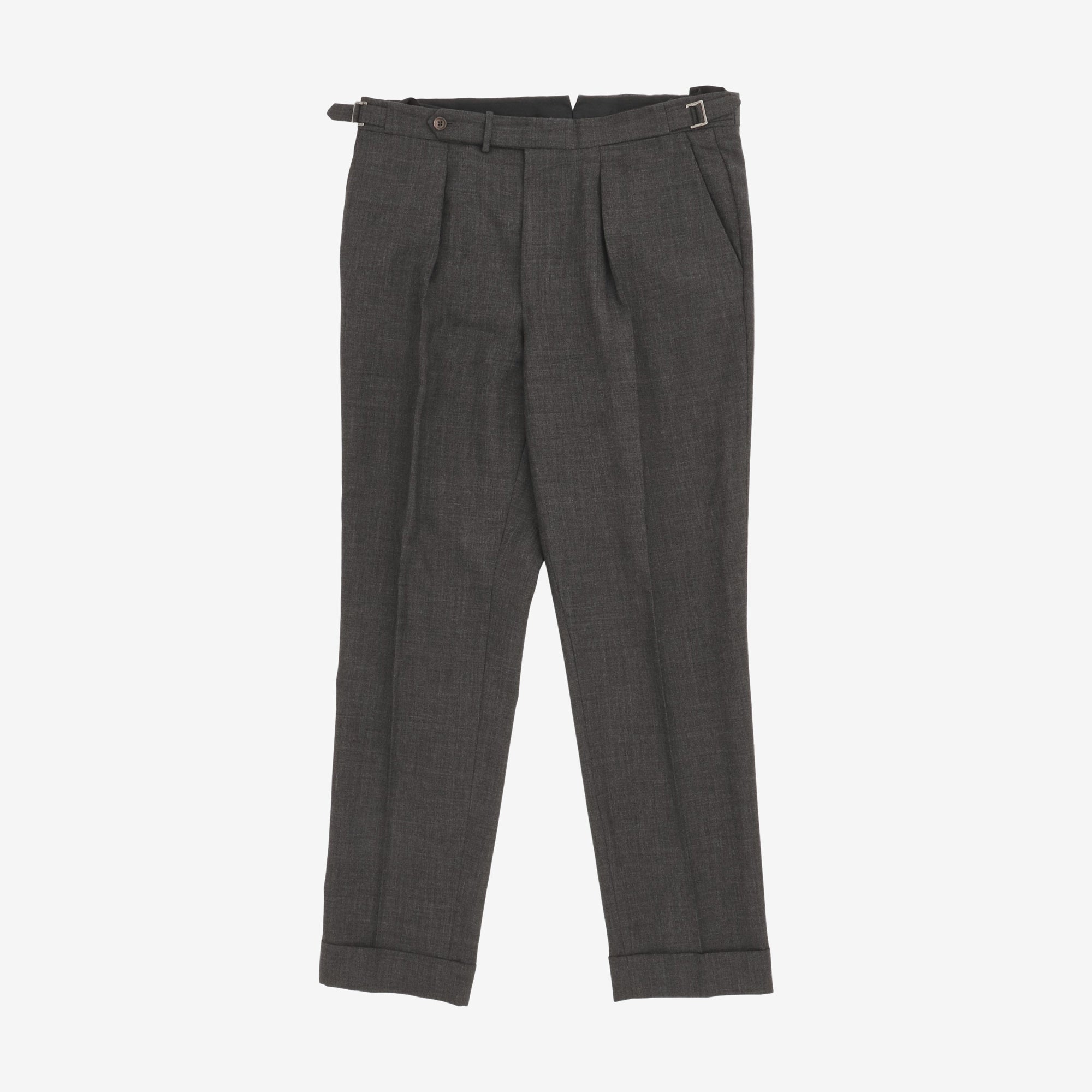 Pleated Wool Trousers (36W X 31L)