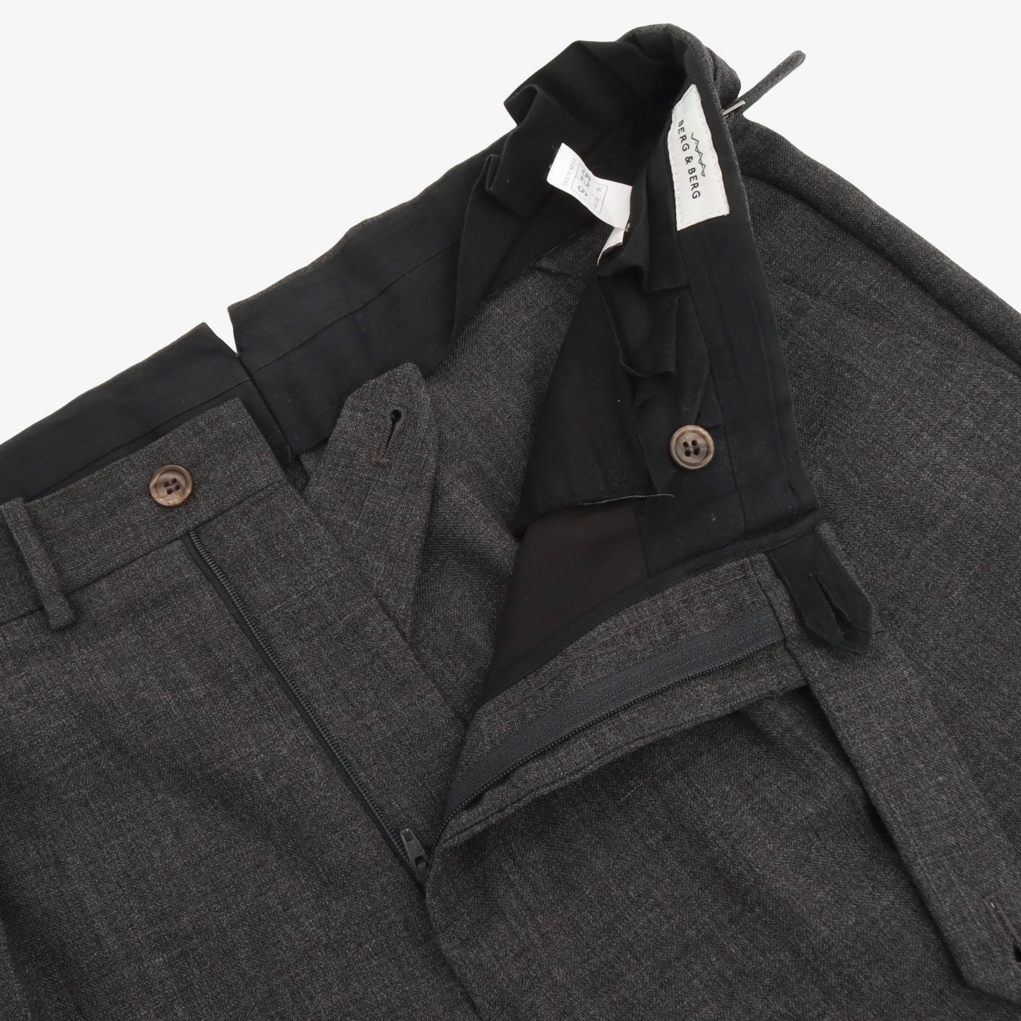 Pleated Wool Trousers (36W X 31L)