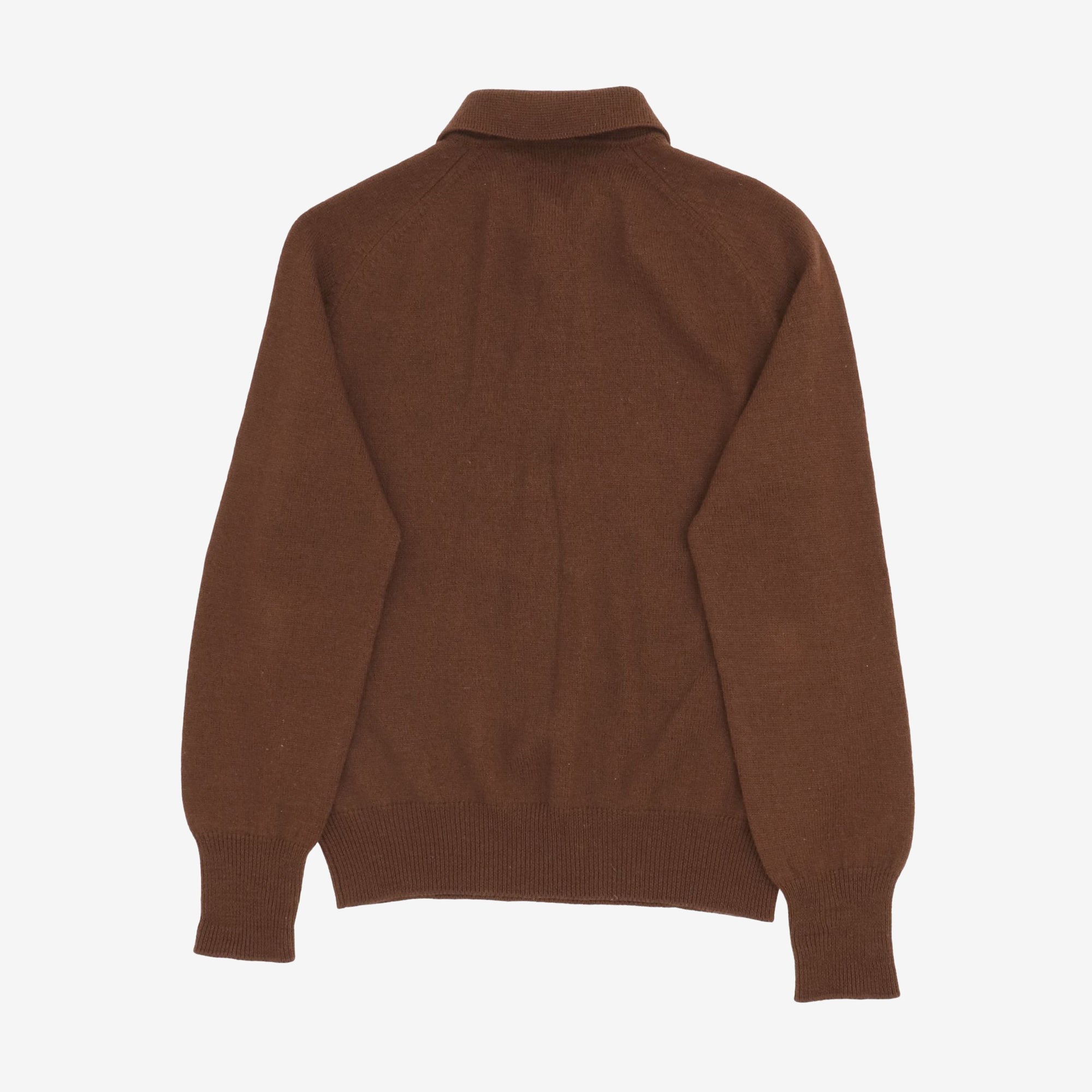 Merino Wool Knit Polo Shirt