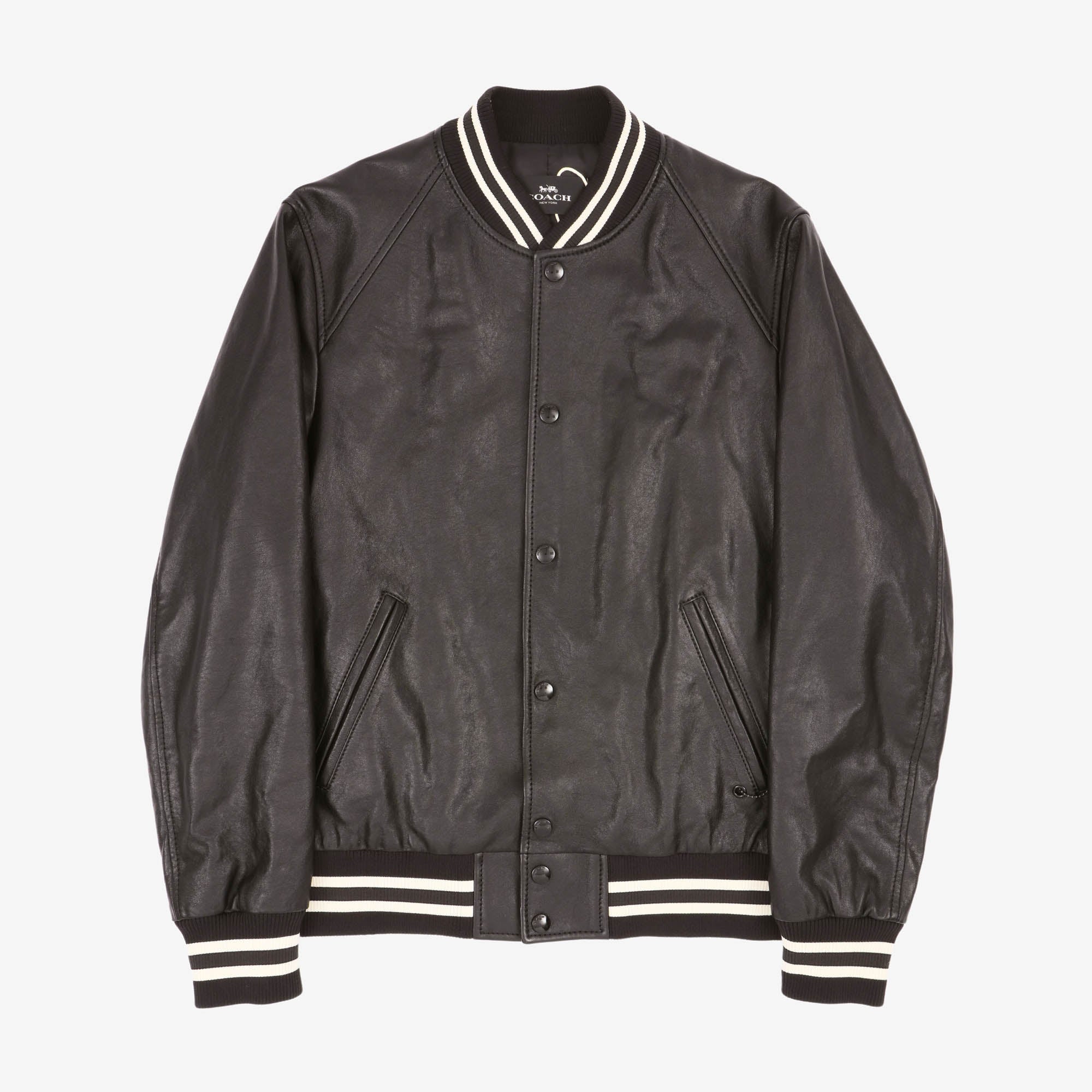 Leather Varsity Jacket