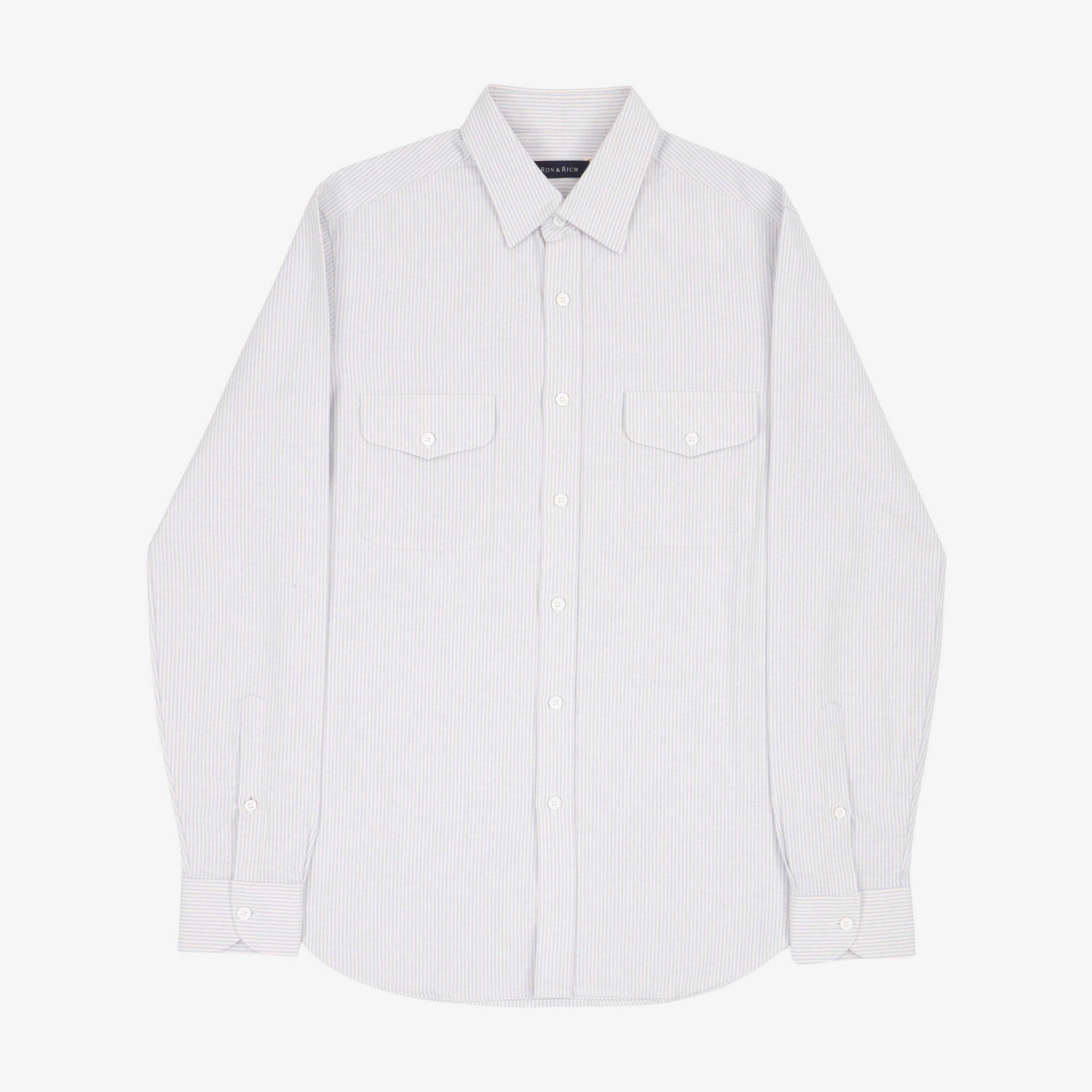 Bespoke Striped Utility Shirt (Permanent Stlye Cloth)