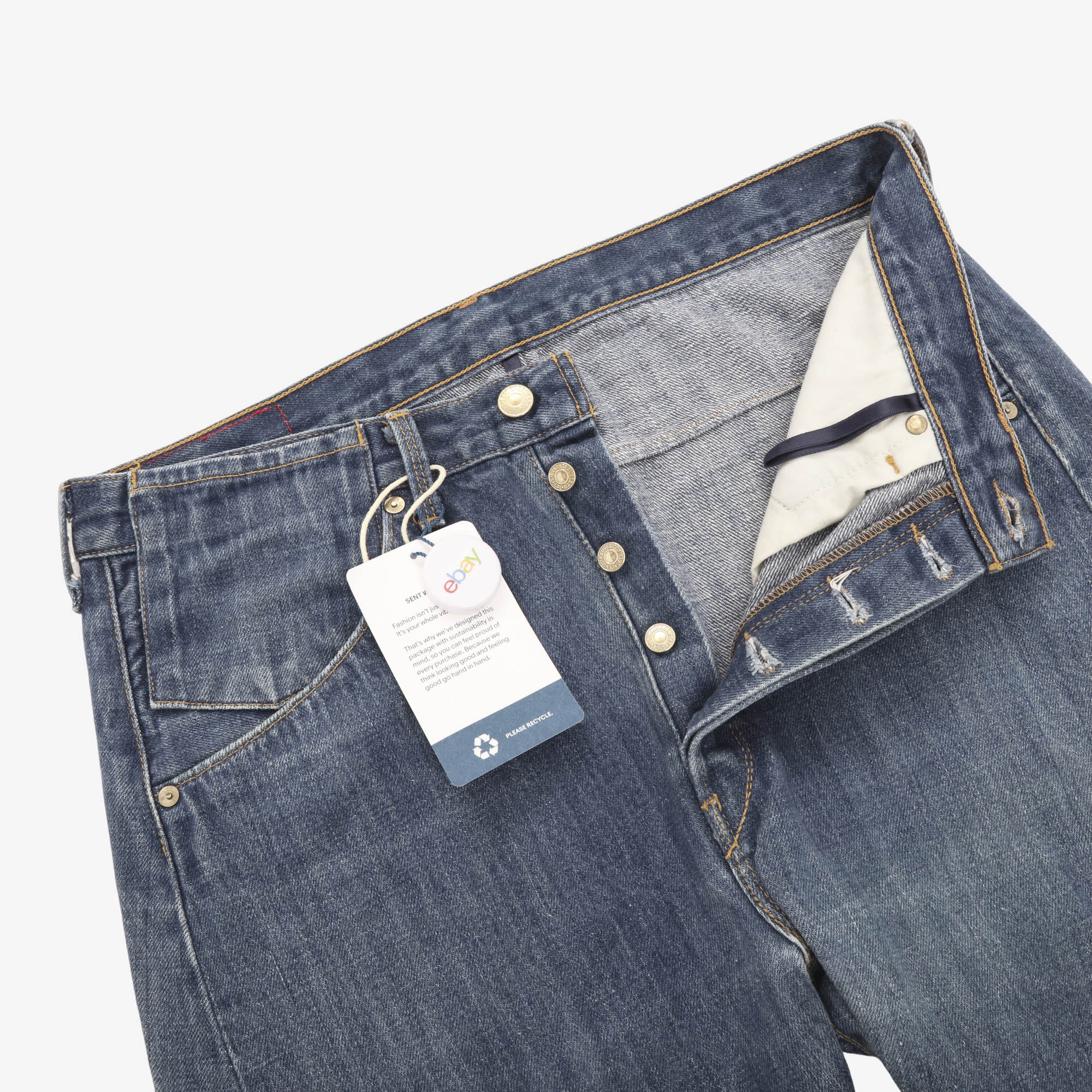 Red Twisted 2003 Engineered Selvedge Denim (34W X 28L)
