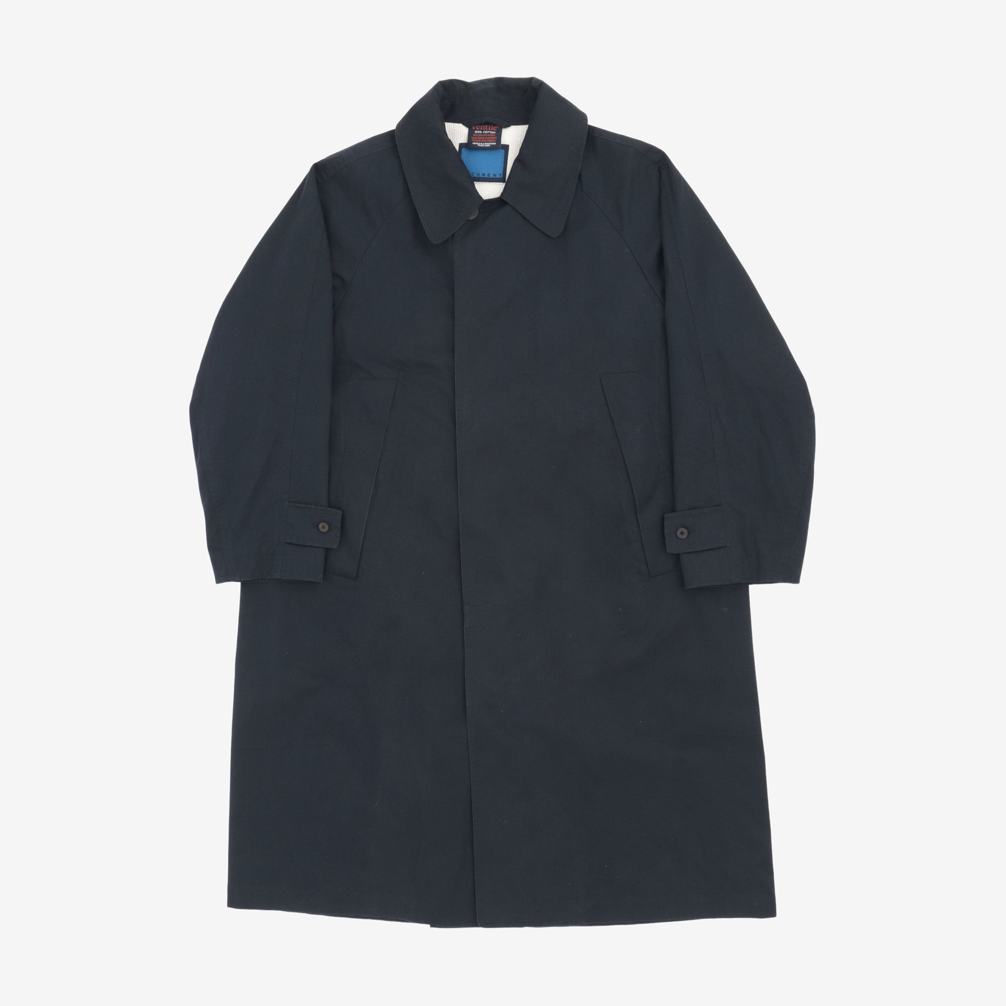 Inverted Pleats Balmacaan Coat