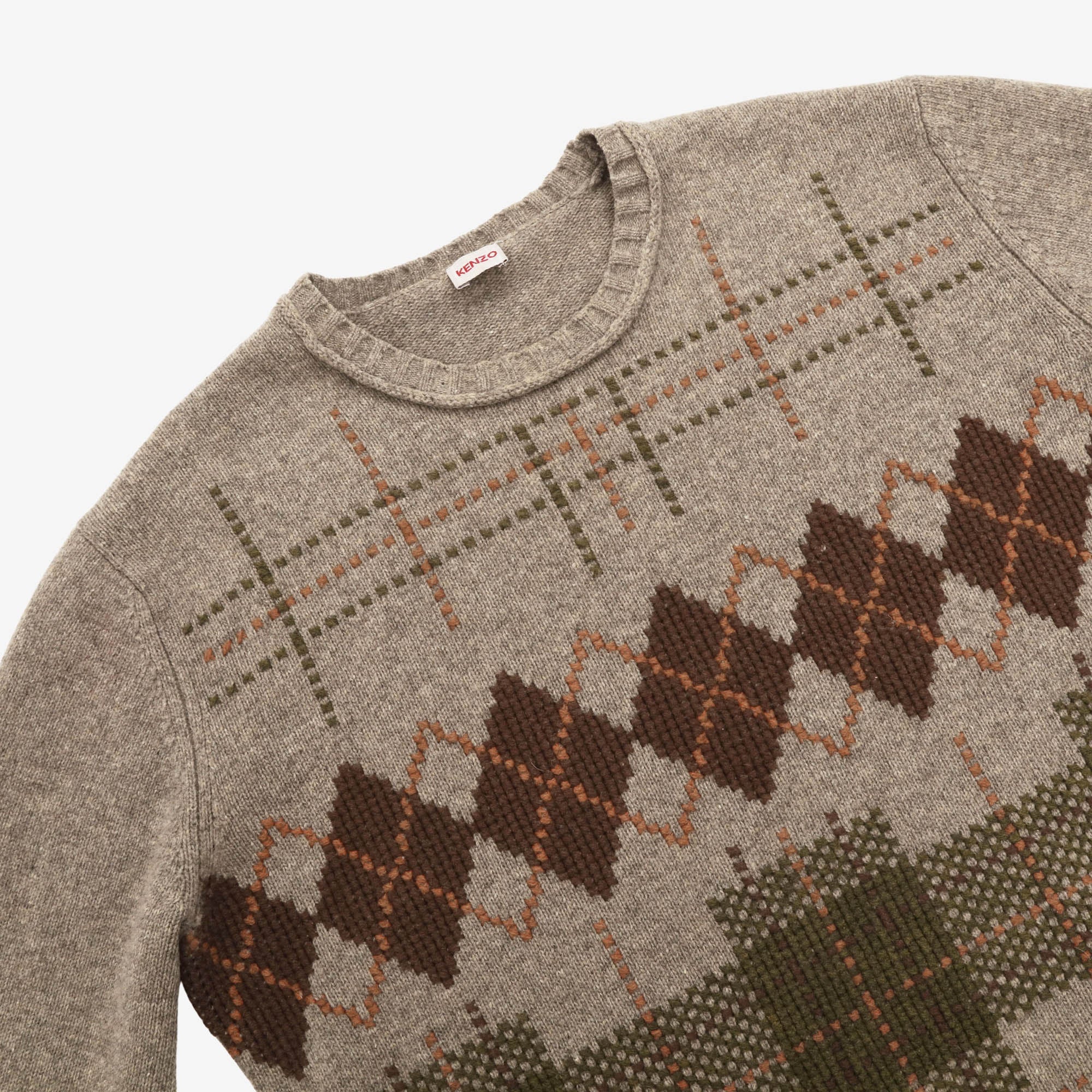 Patchwork Knit Sweater