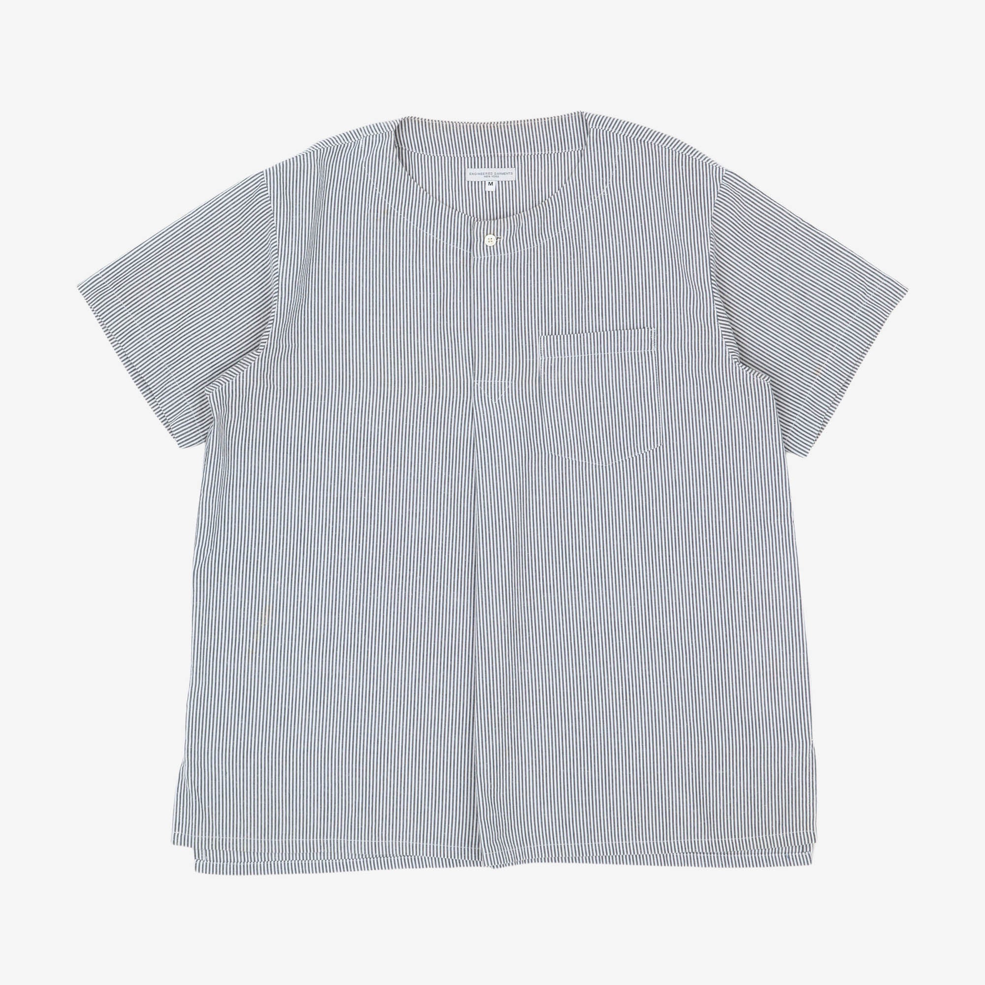 Seersucker Striped Med Shirt