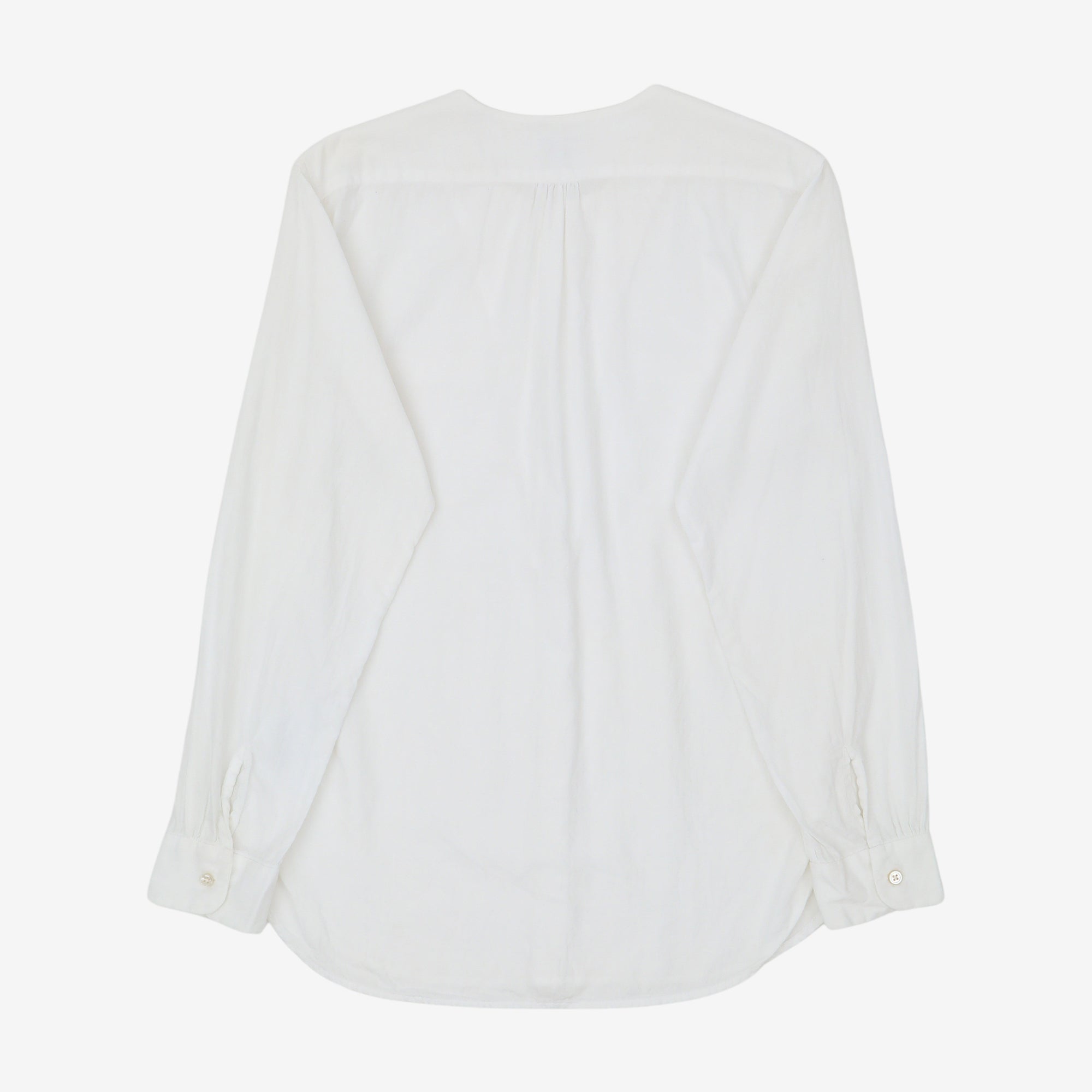 Collarless Geo Textured PO Shirt
