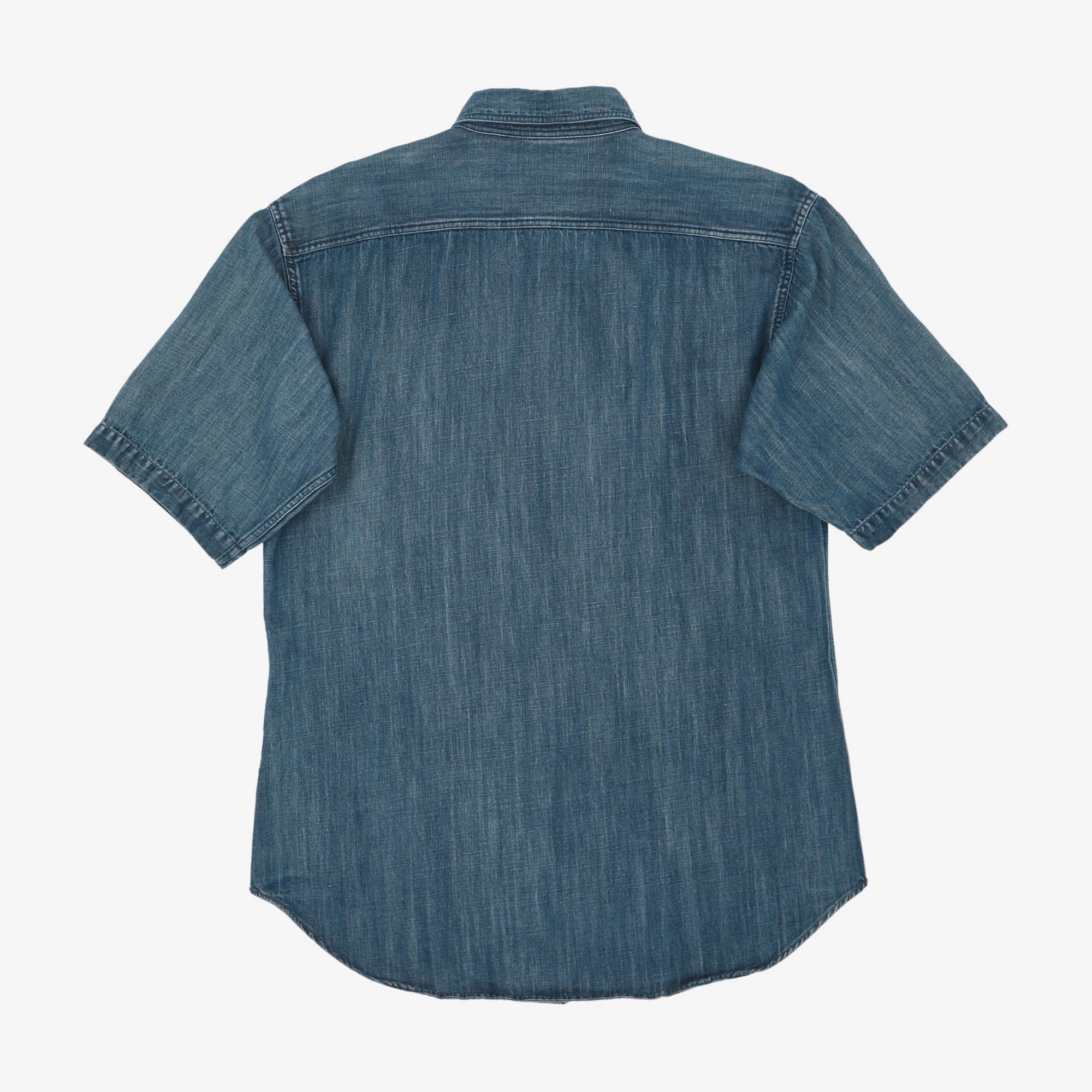 SS Linen Blend Denim Work Shirt