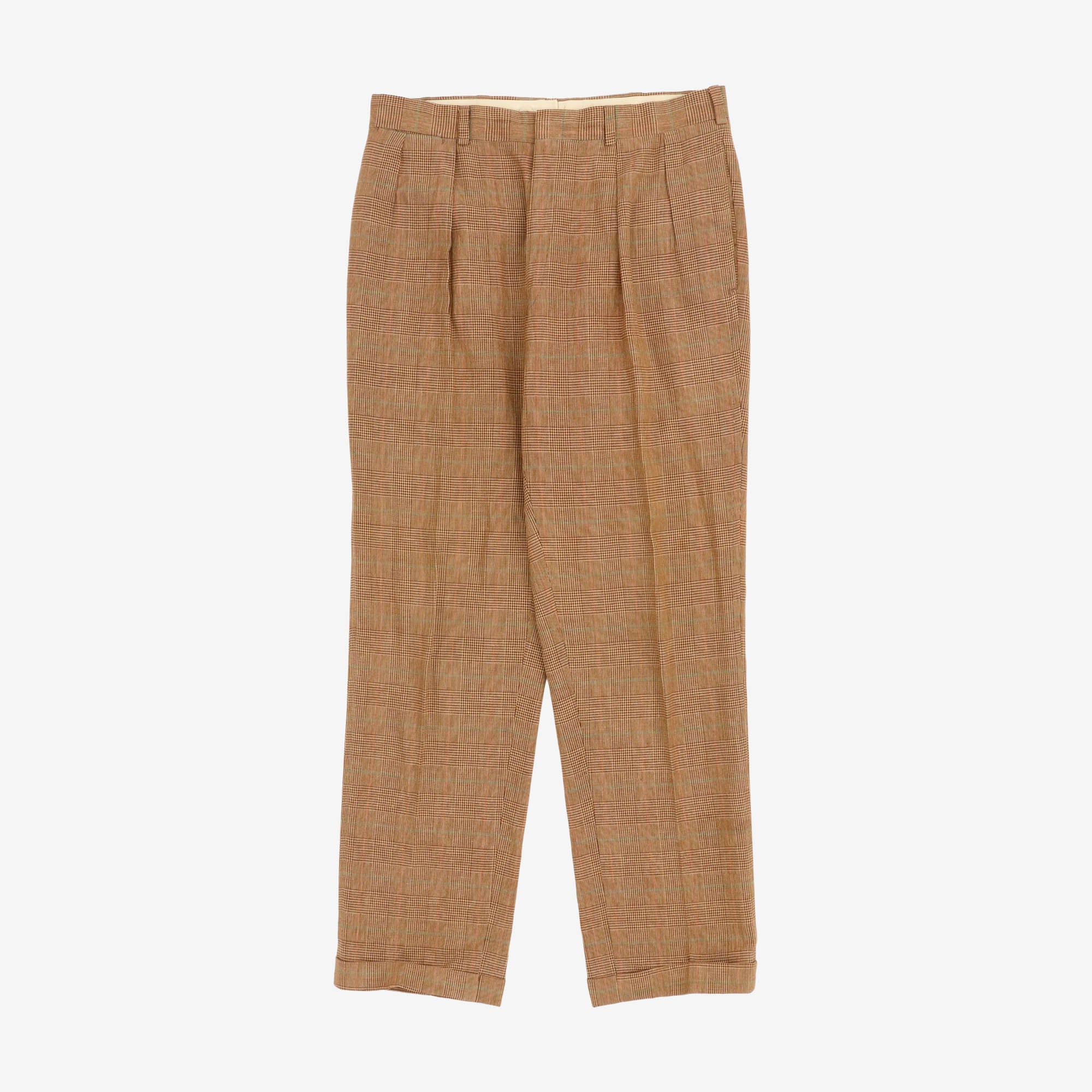 Check Plaid Wool Suit