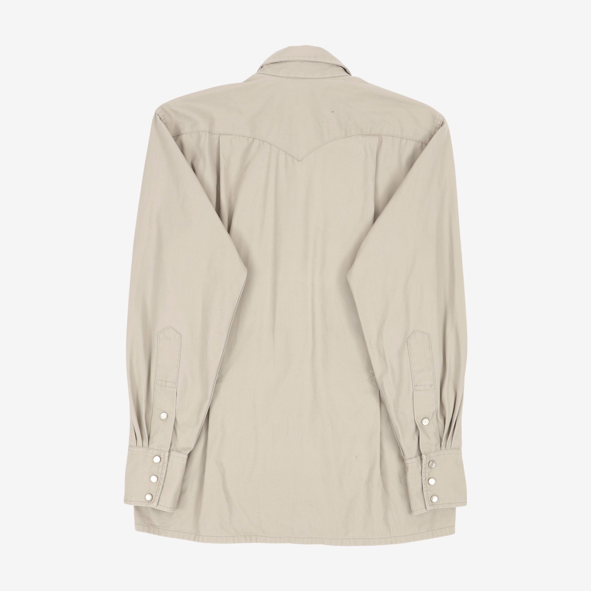 1950s Gabardine Pearl Snap Western Shirt