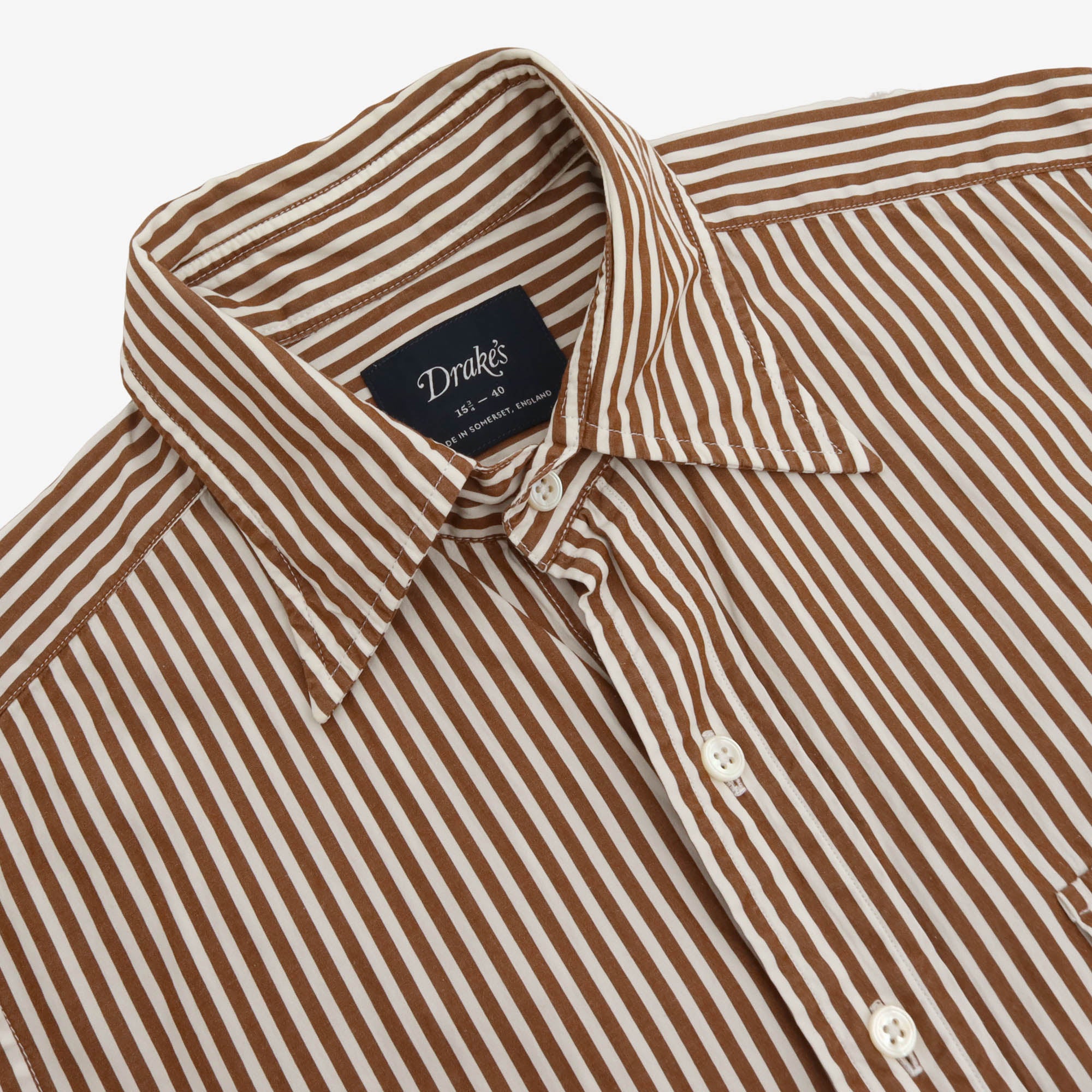 Bengal Stripe Spread Collar Shirt