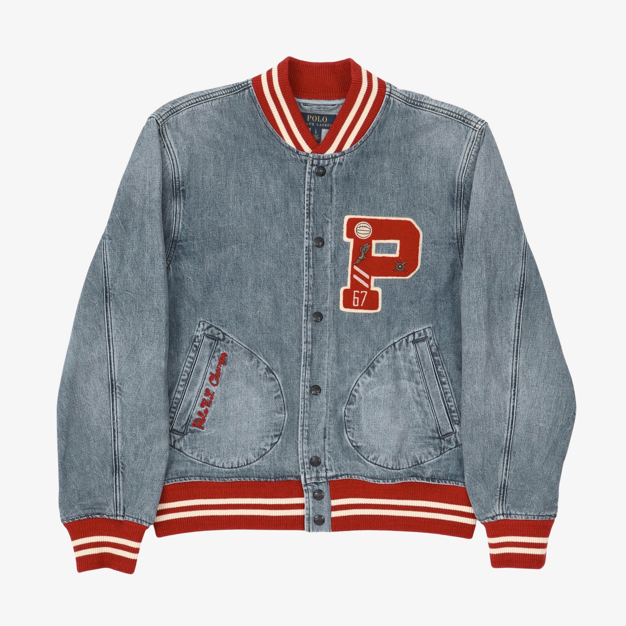 Polo Denim Varsity Jacket