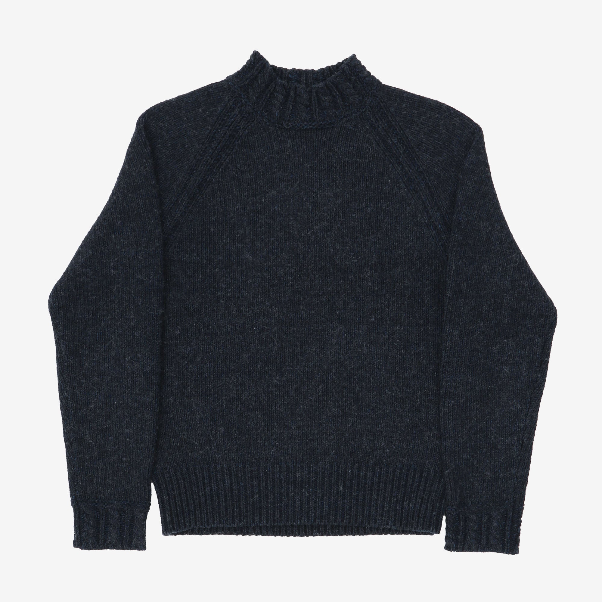 Mockneck Indigo Sweater