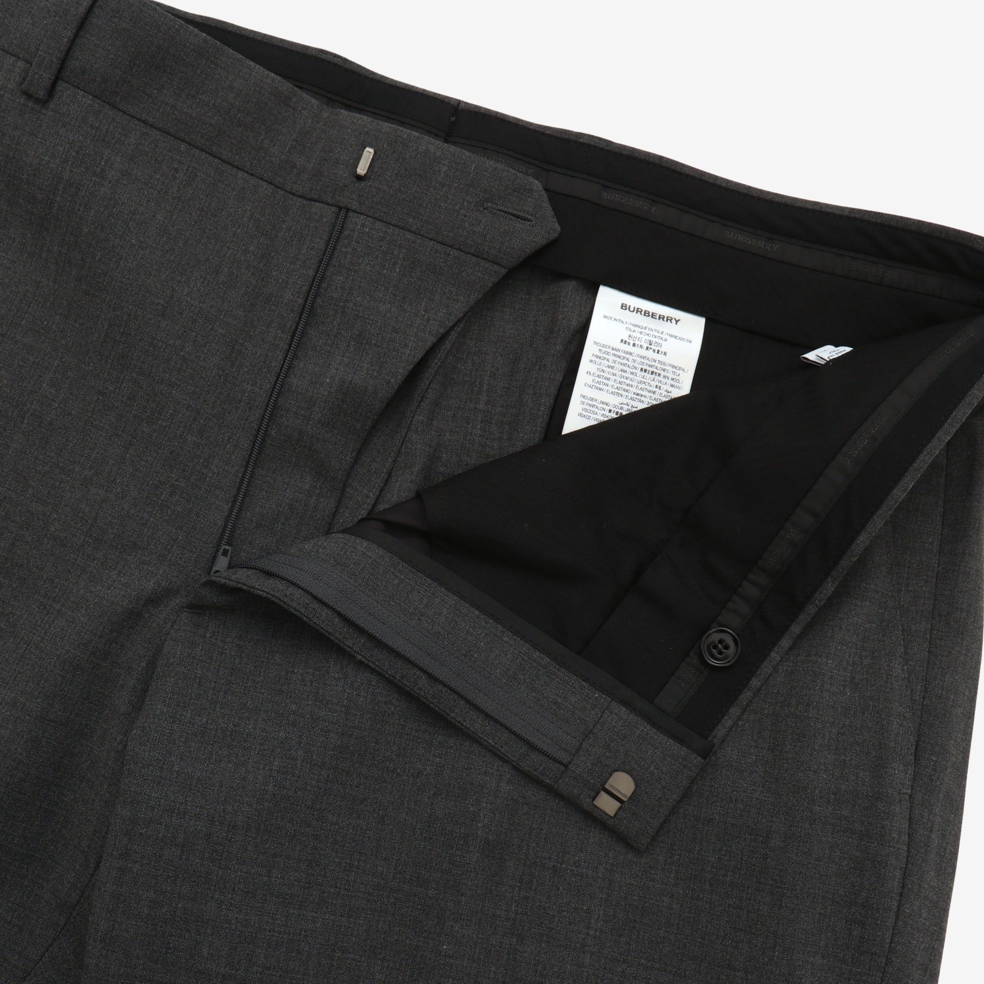Pleated Wool Trousers