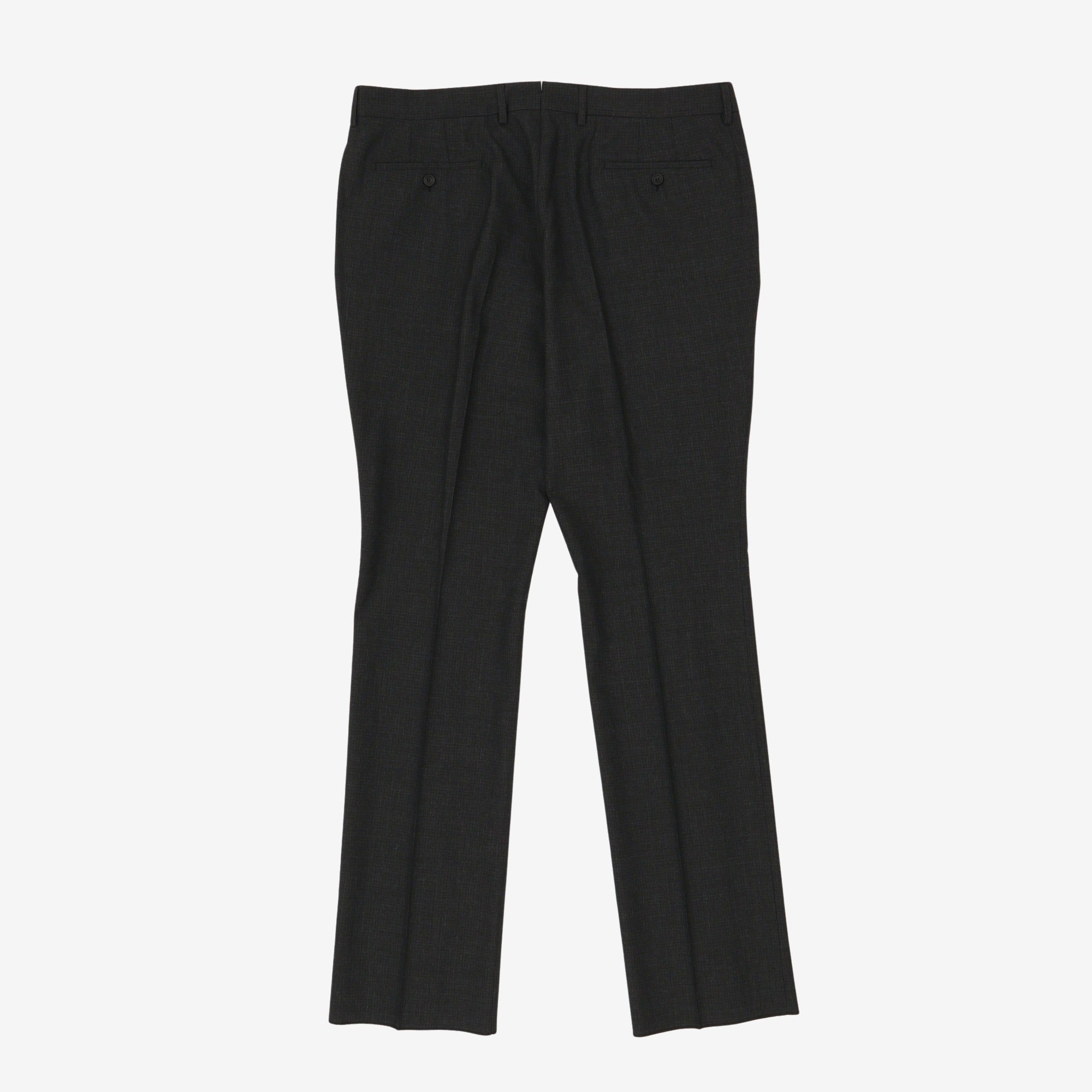 Pleated Check Trousers
