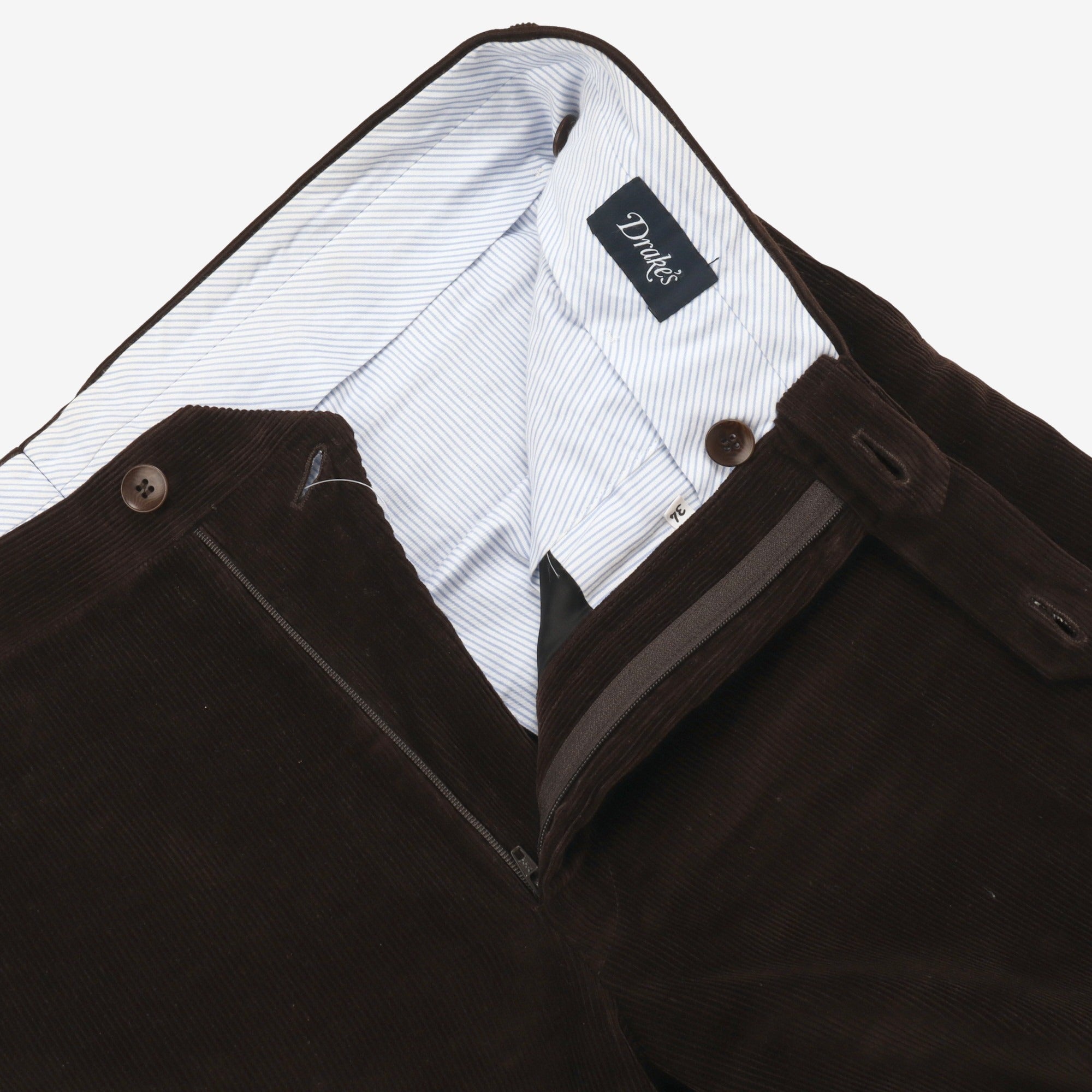 Corduroy Flat Front Trouser (34W x 36L)