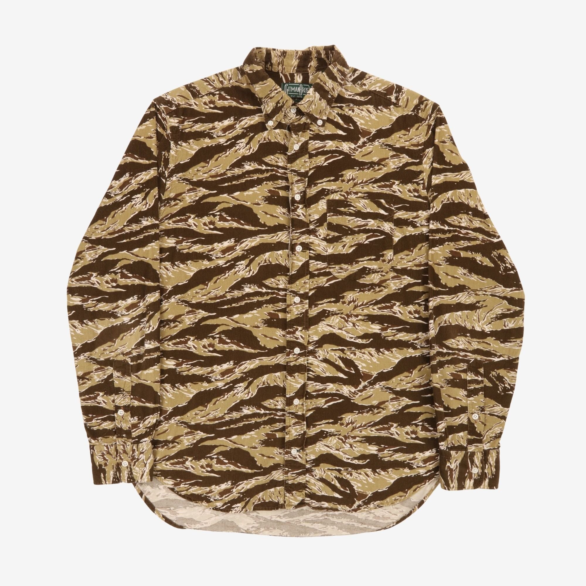 Corduroy Tiger Camo BD Shirt