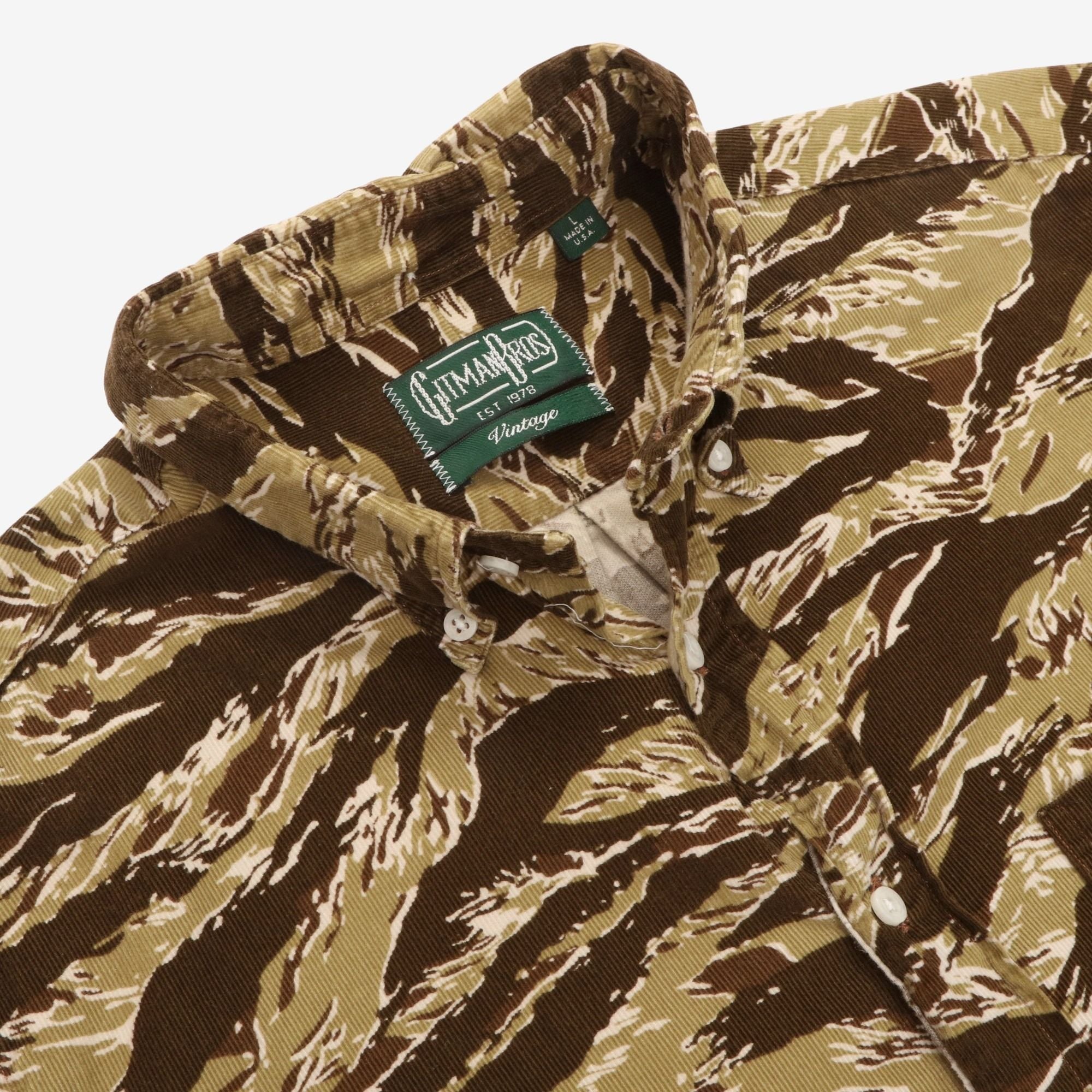 Corduroy Tiger Camo BD Shirt