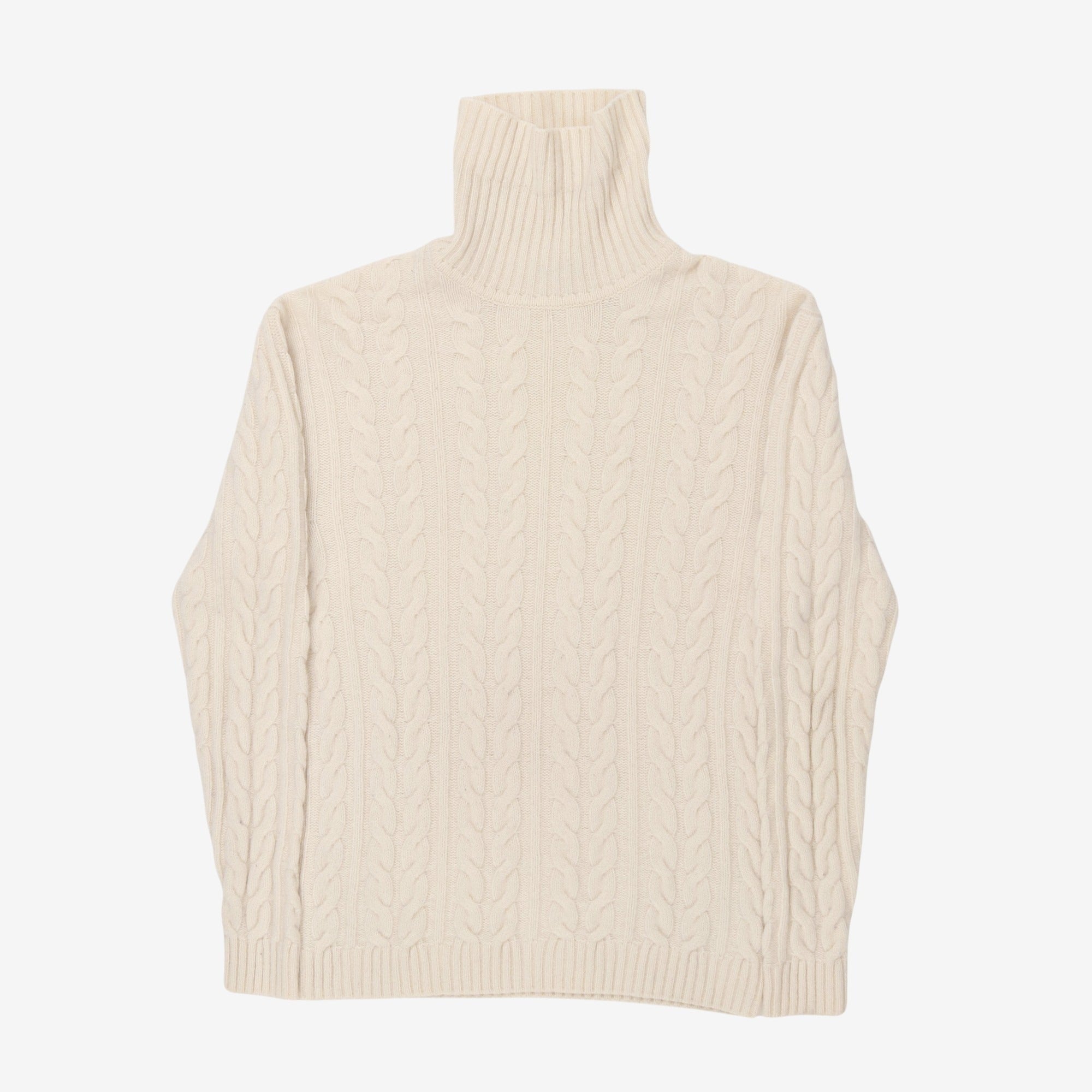 Turtleneck Cable Knit Sweater