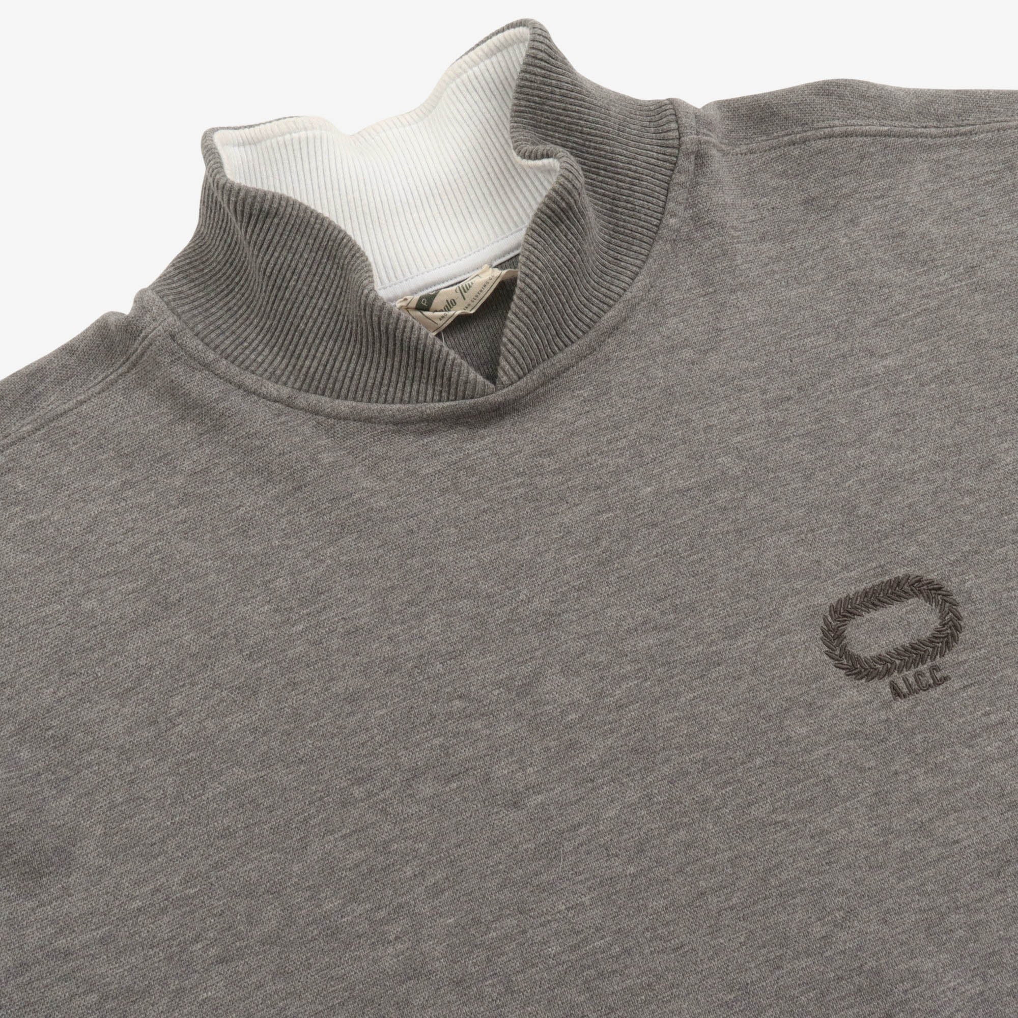 Split Neck Sweatshirt