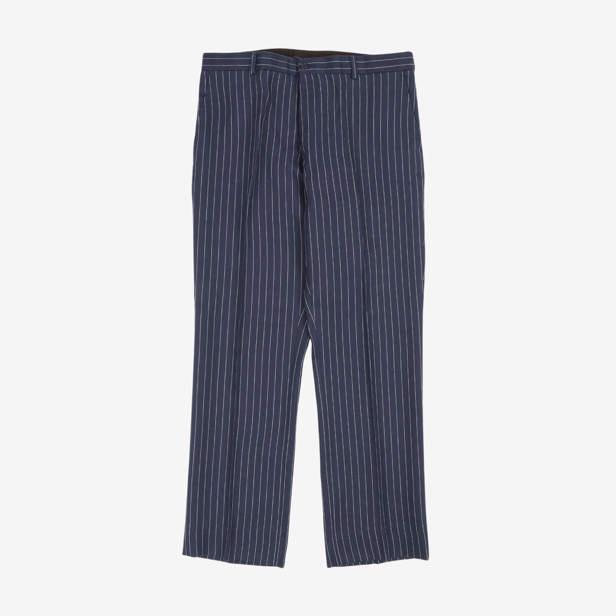 Linen Pinstripe Trousers (35W X 32L)