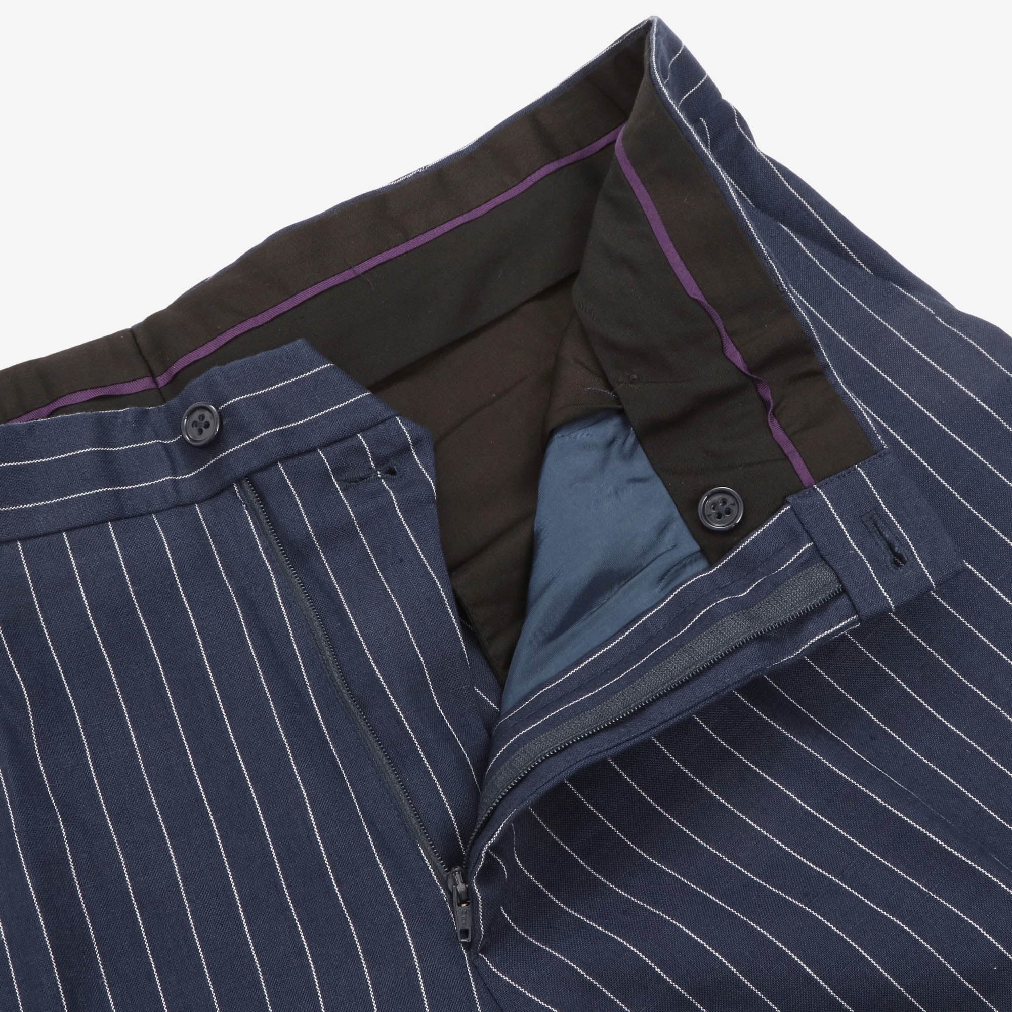 Linen Pinstripe Trousers (35W X 32L)