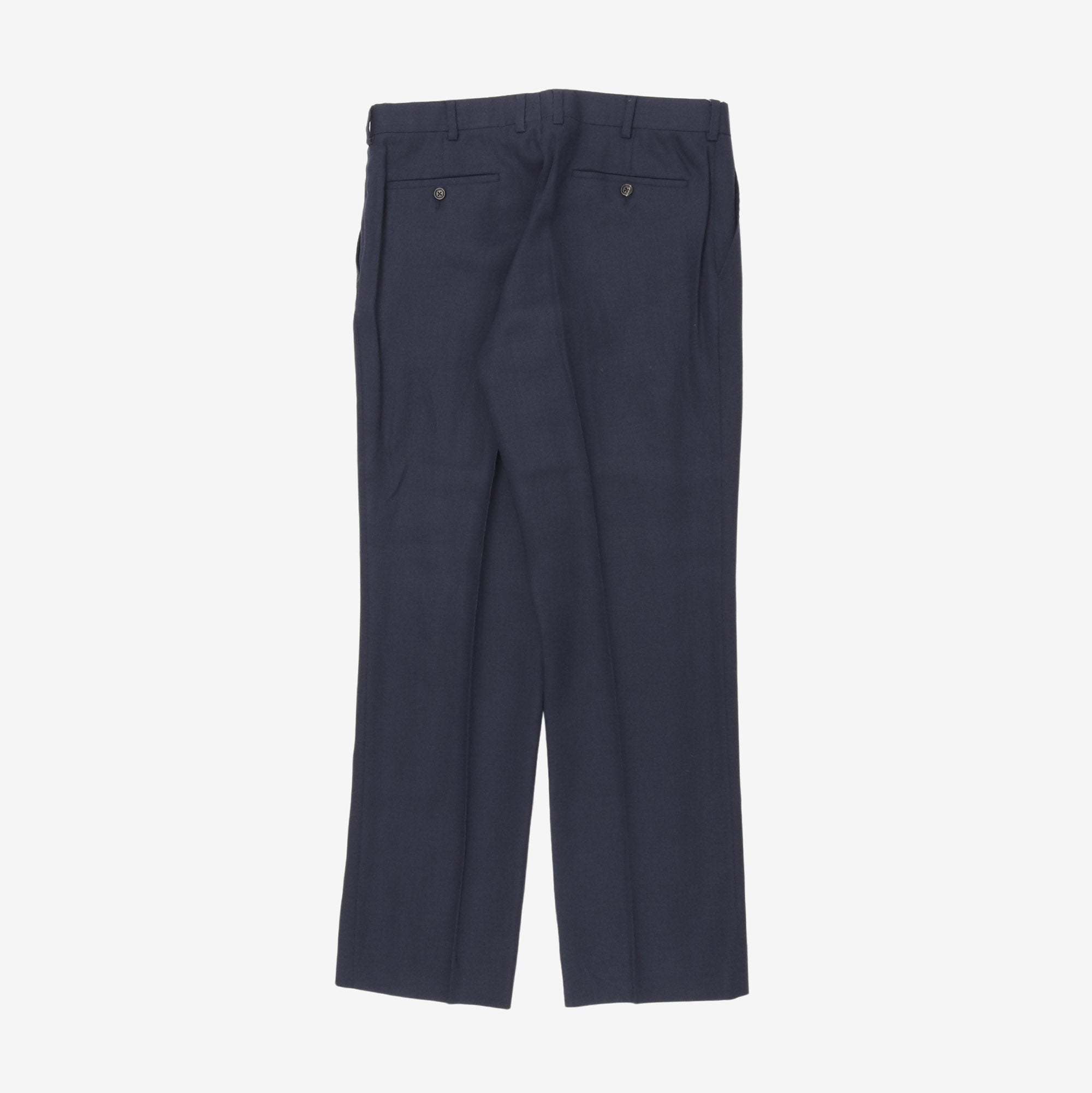 Flat Front Linen Trousers