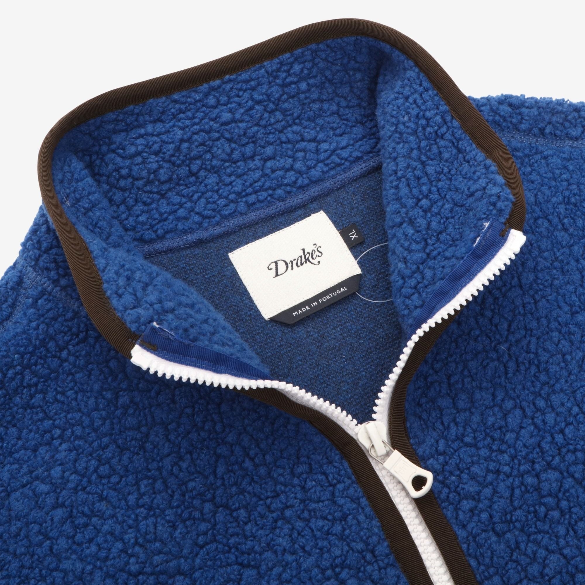 Boucle Wool Zip Fleece Jacket