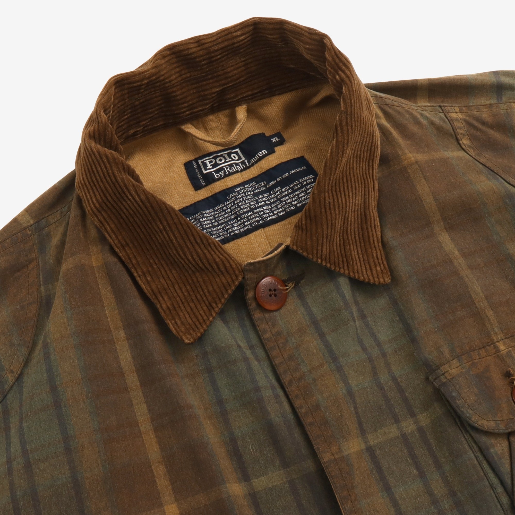 Vintage Plaid Wax Jacket