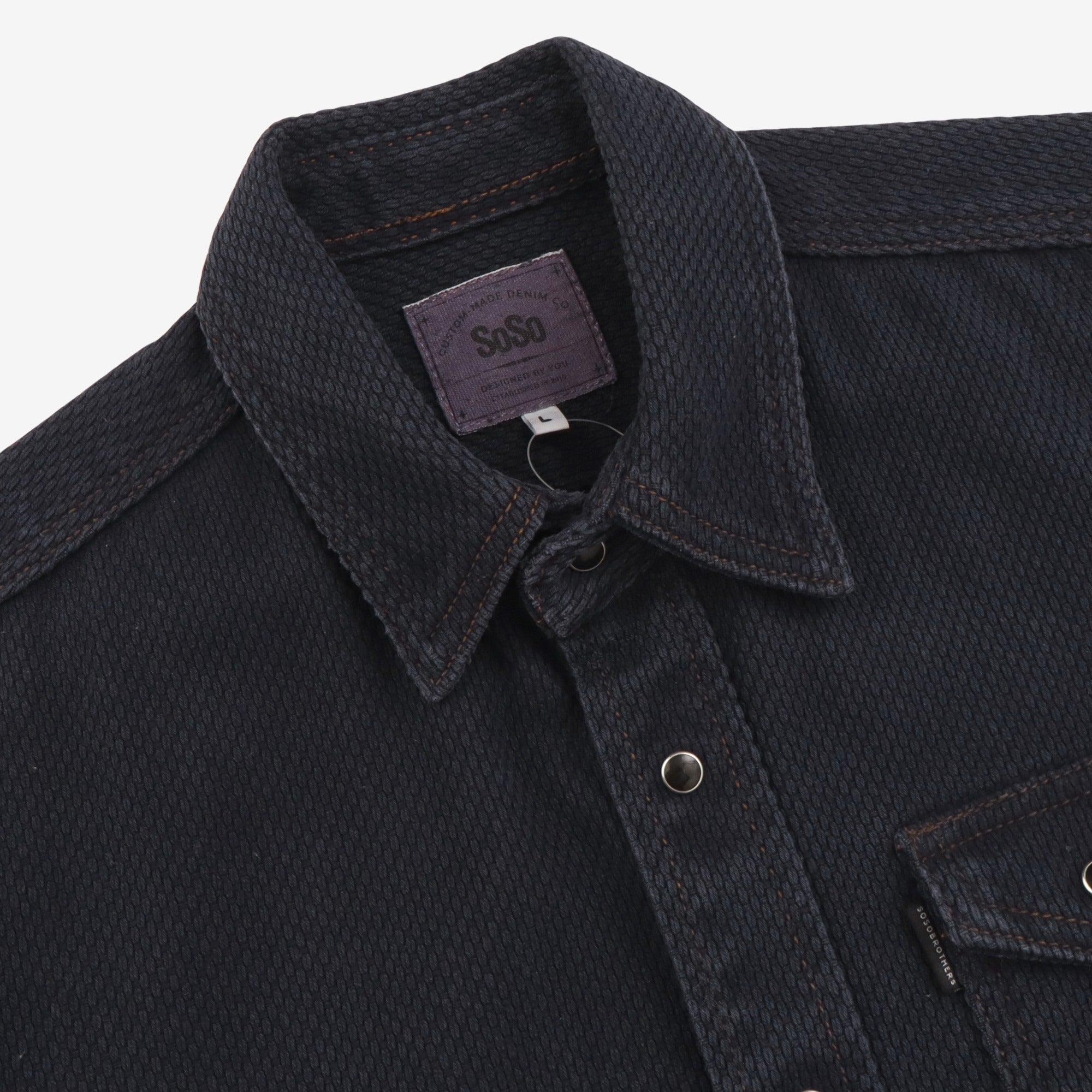 Sashiko Denim Trucker Shirt