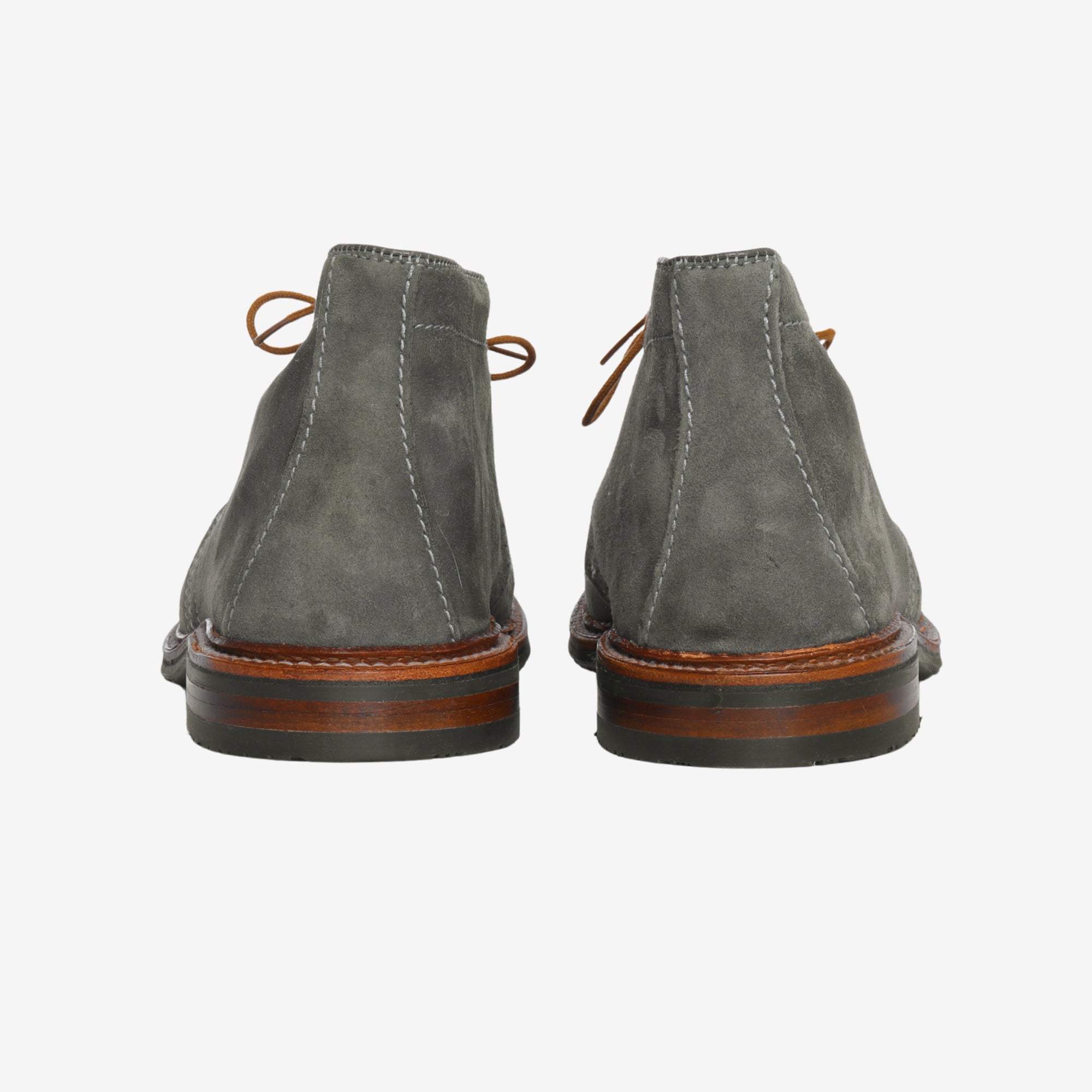 1592L Suede Chukka Boots + Trees (Sherman Brothers)