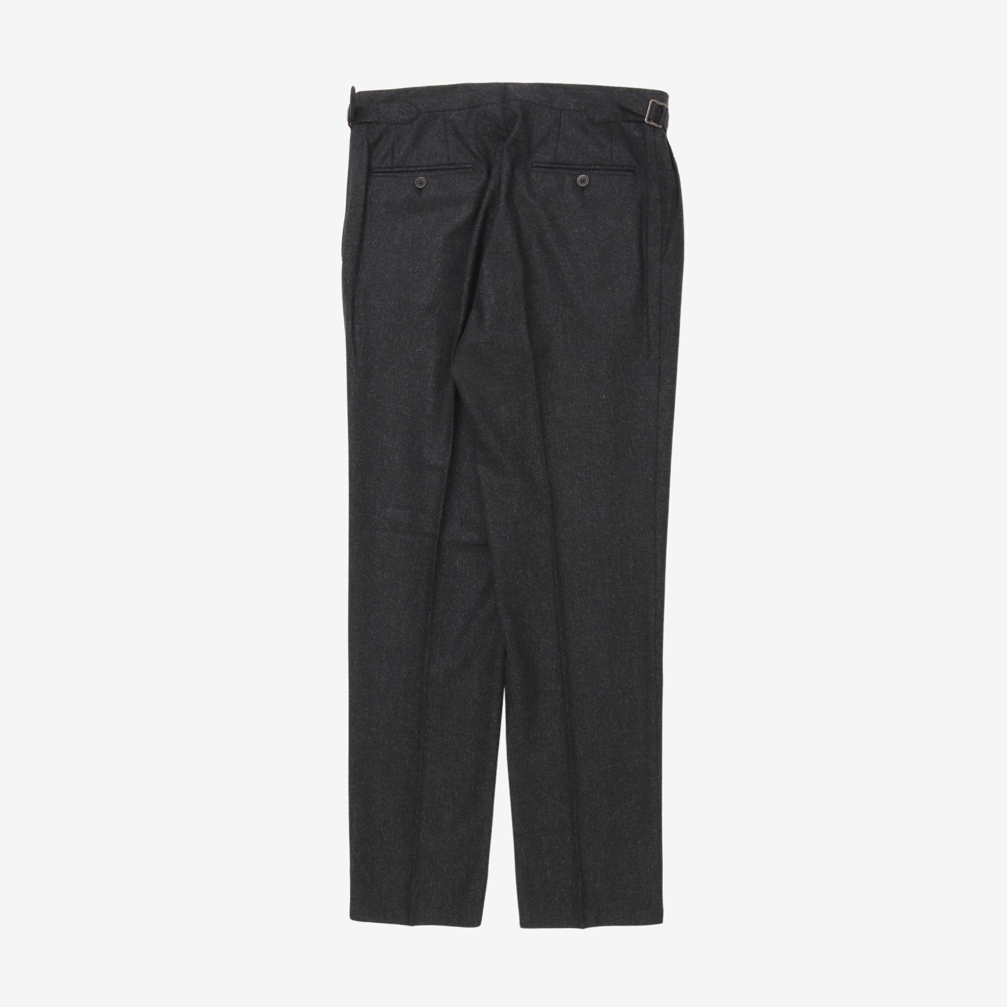 Wool Pleated Trousers