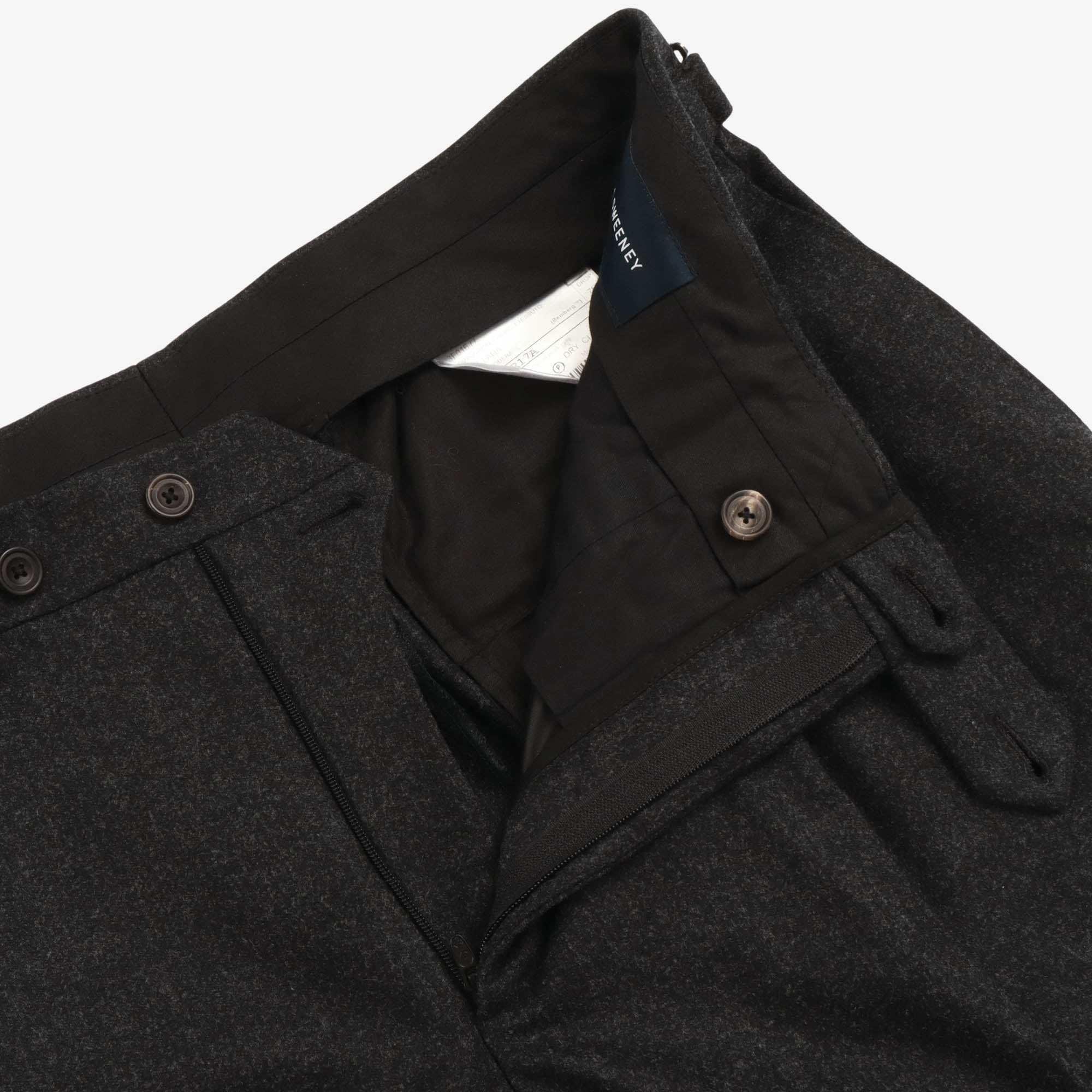 Wool Pleated Trousers