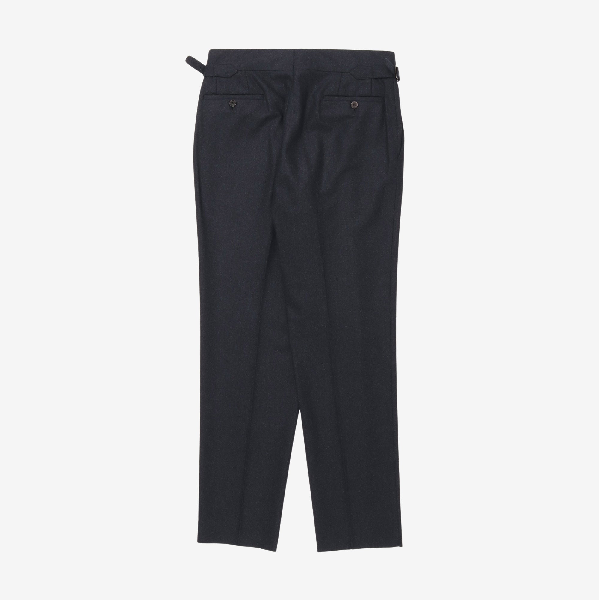 Wool Pleated Trousers