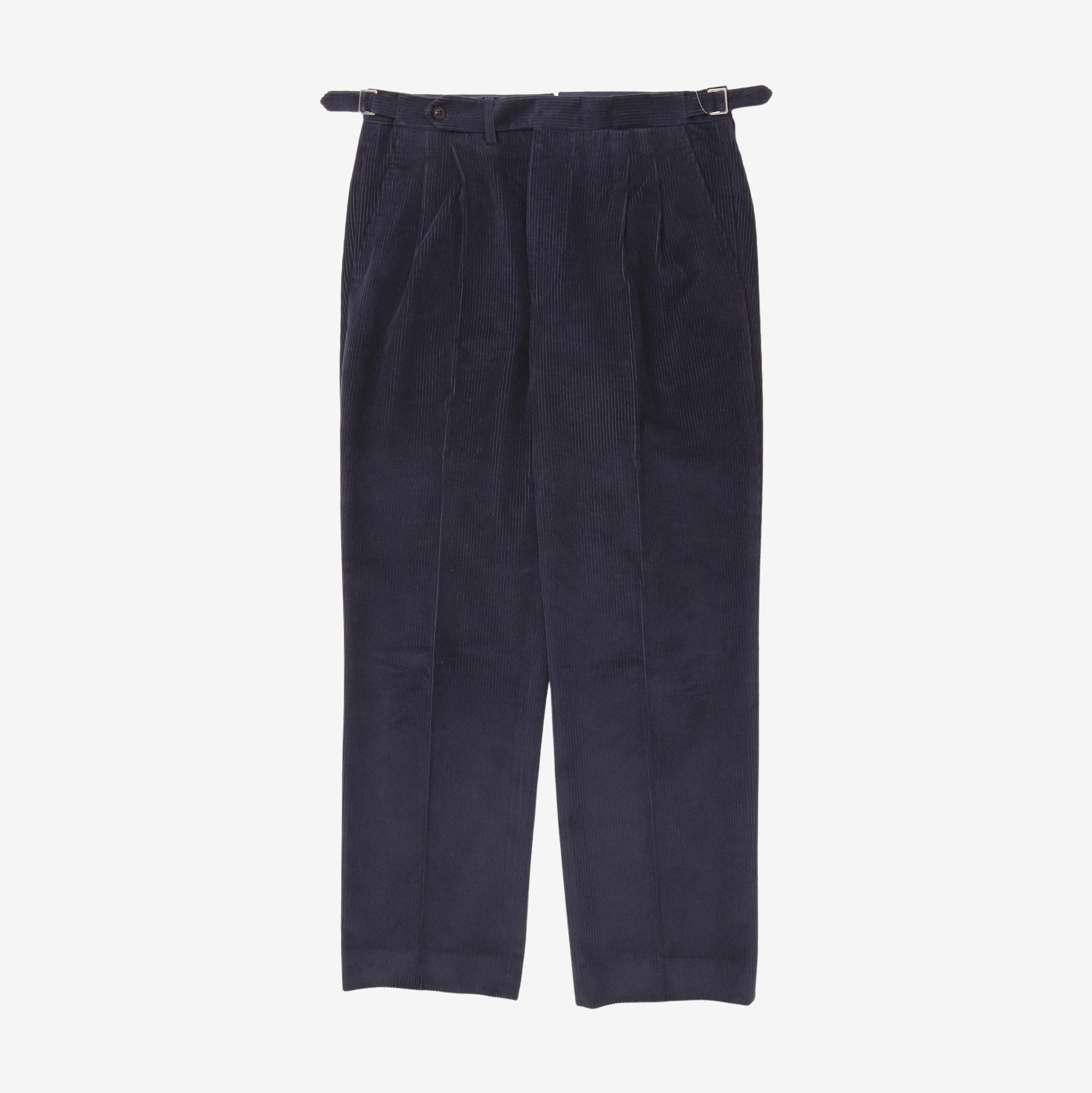 Pleated Corduroy Trousers