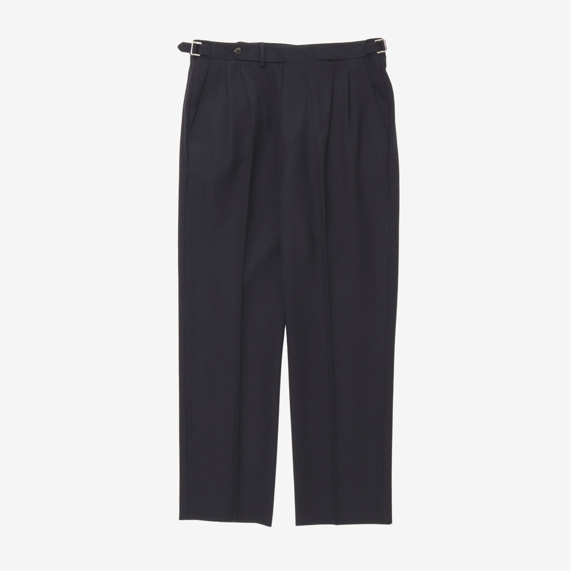Wool Pleated Trousers