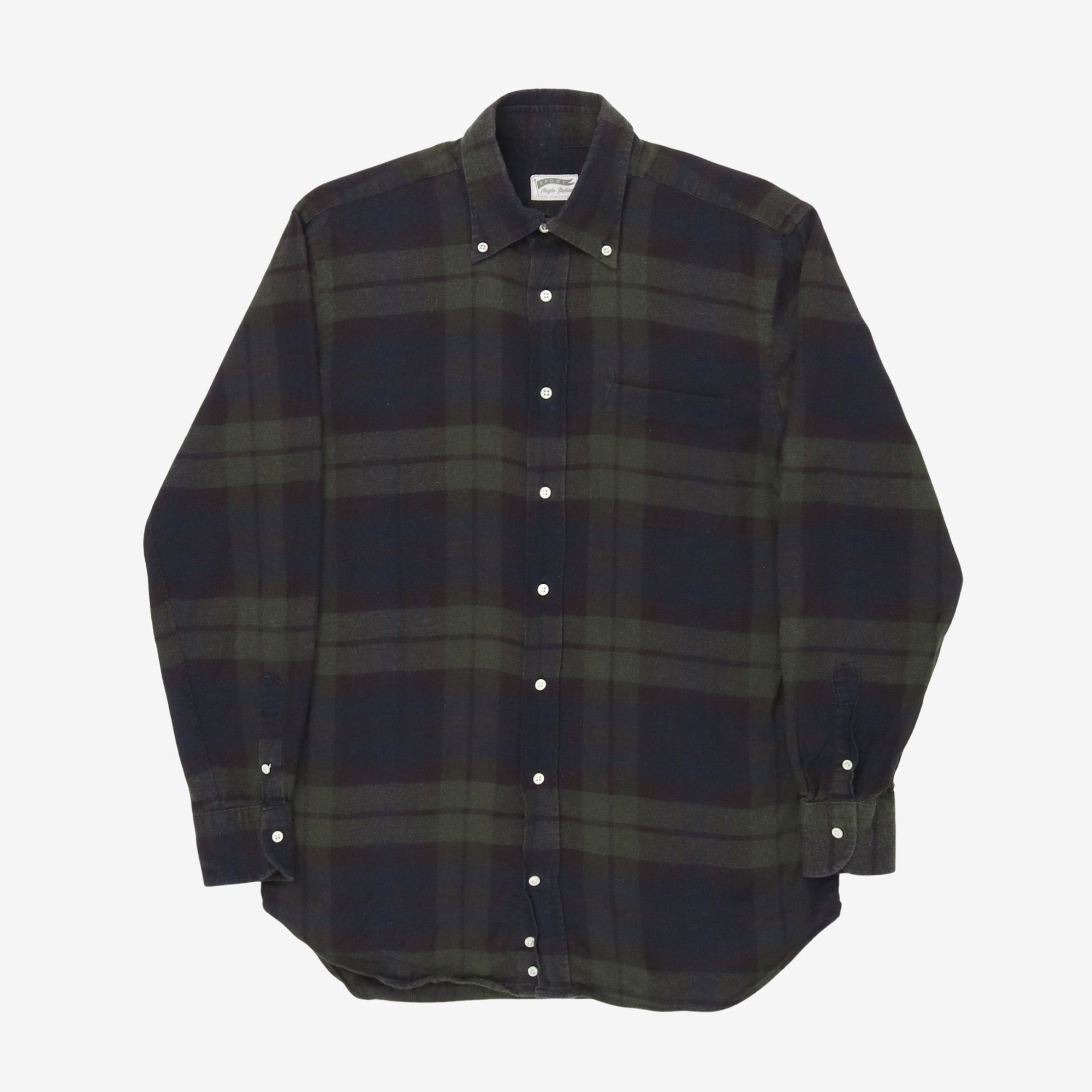 Wool Blend Check Shirt