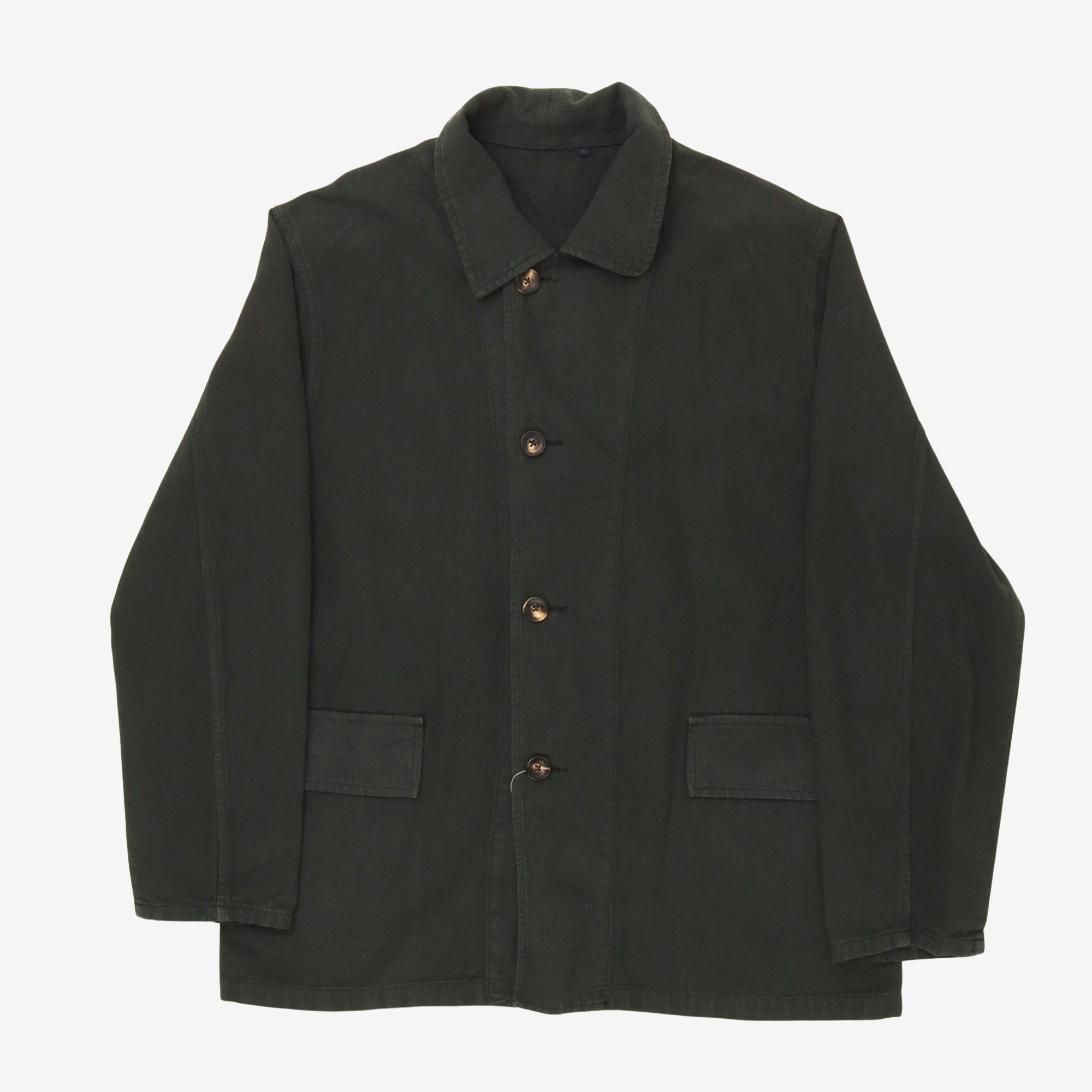 Linen Blend Work Jacket