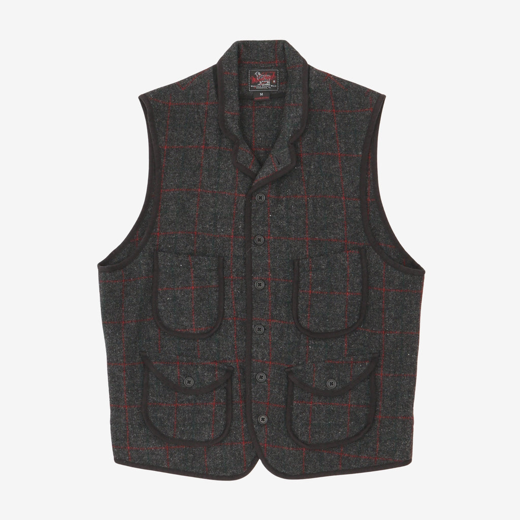 トップス 00s \" woolrich \" wool vest / size XL Vintage Woolrich Wool Vest - Black Zip Front - Women's Size 40