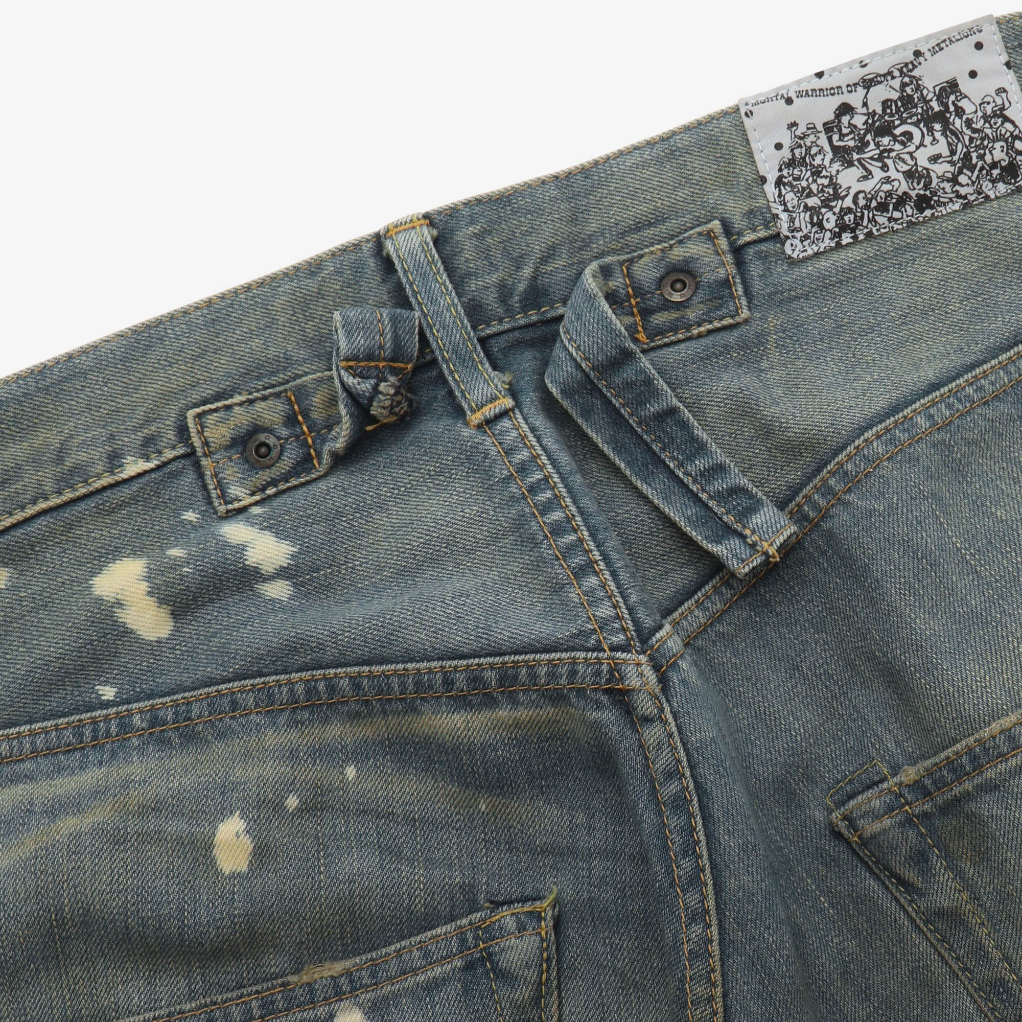 M7-12 Distressed Selvedge Denim (32W X 31L)