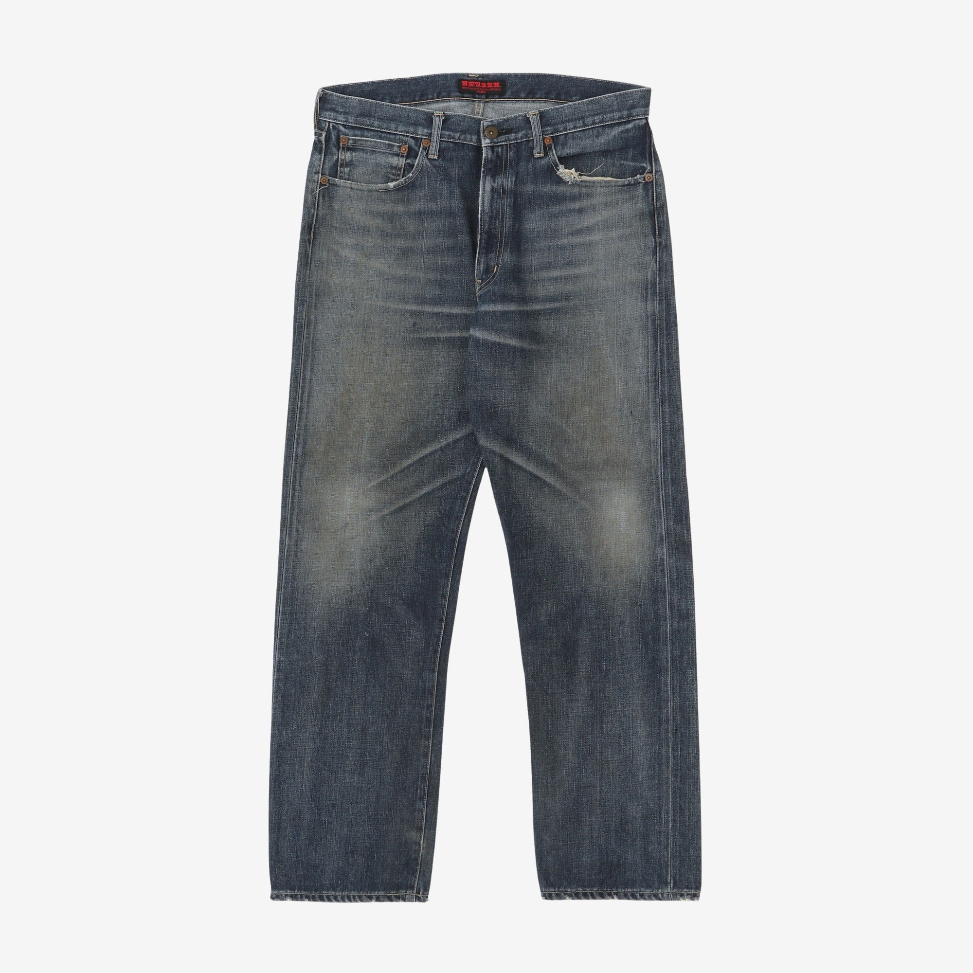 Distressed Selvedge Denim (34W X 30L)