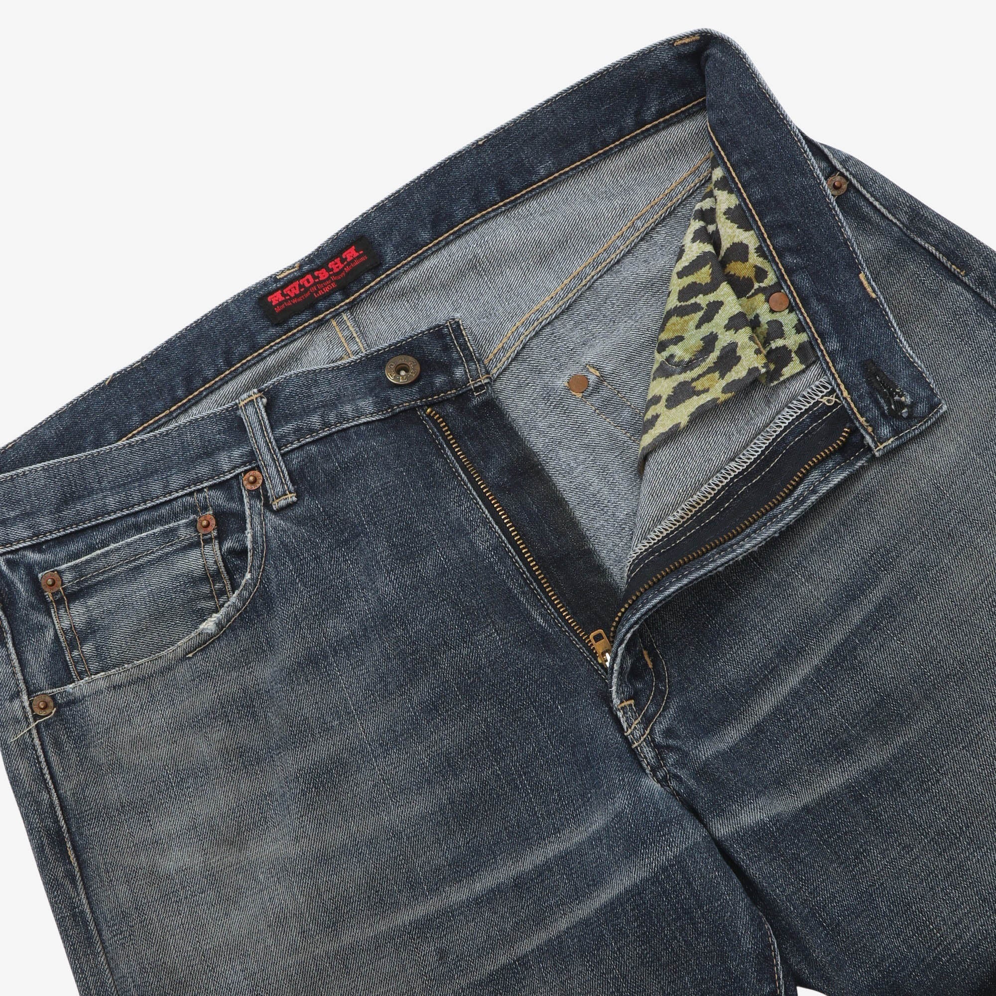 Distressed Selvedge Denim (34W X 30L)