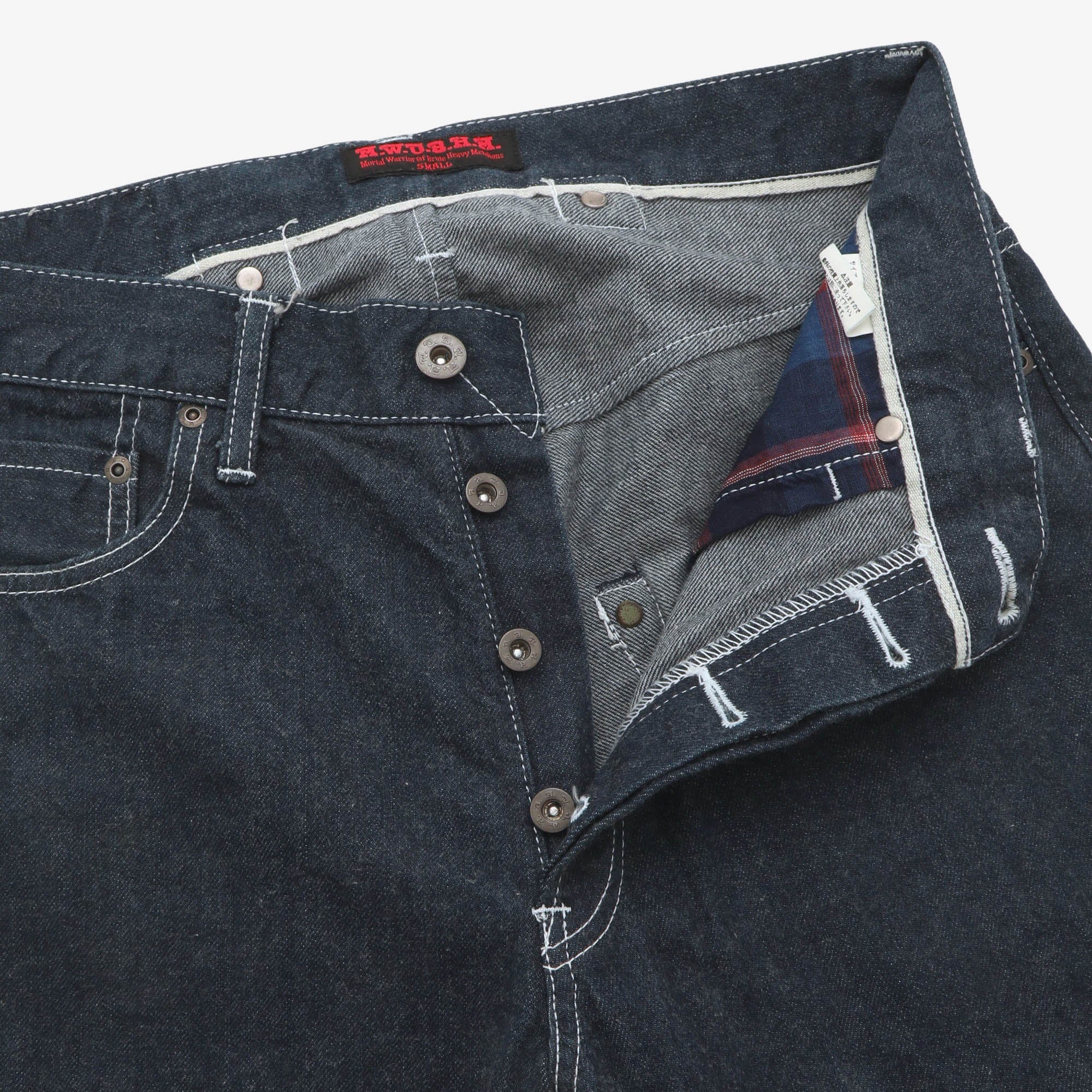 M7-11 Cinch Back Selvedge Denim (30W X 31.5L)