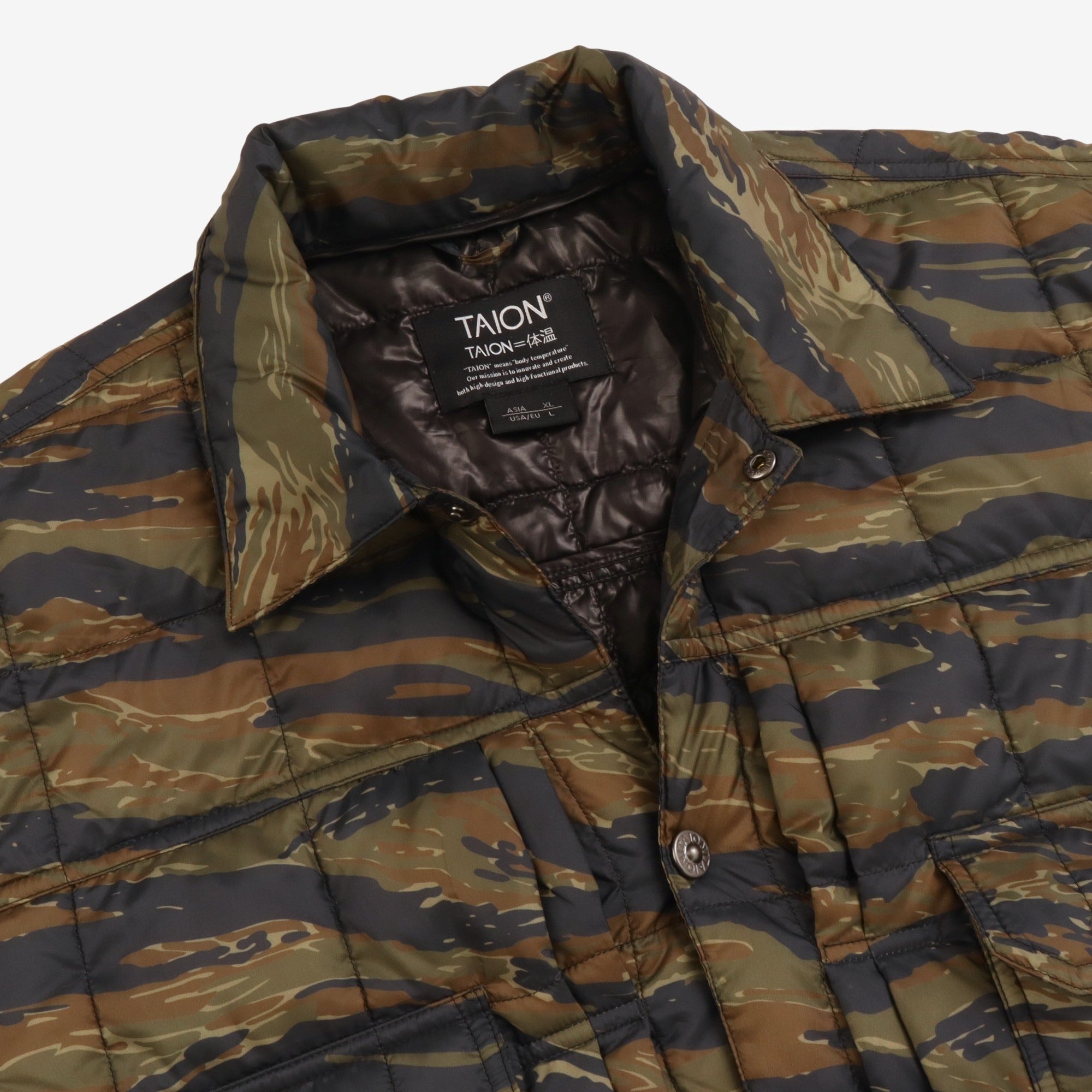 Tiger Stripe Down Work Jacket