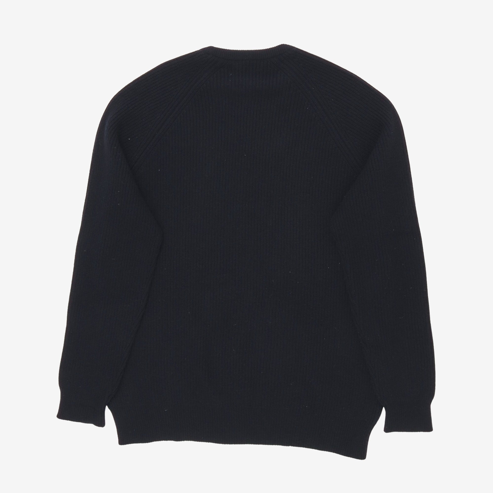 Cashmere Ribbed Crewneck Sweater