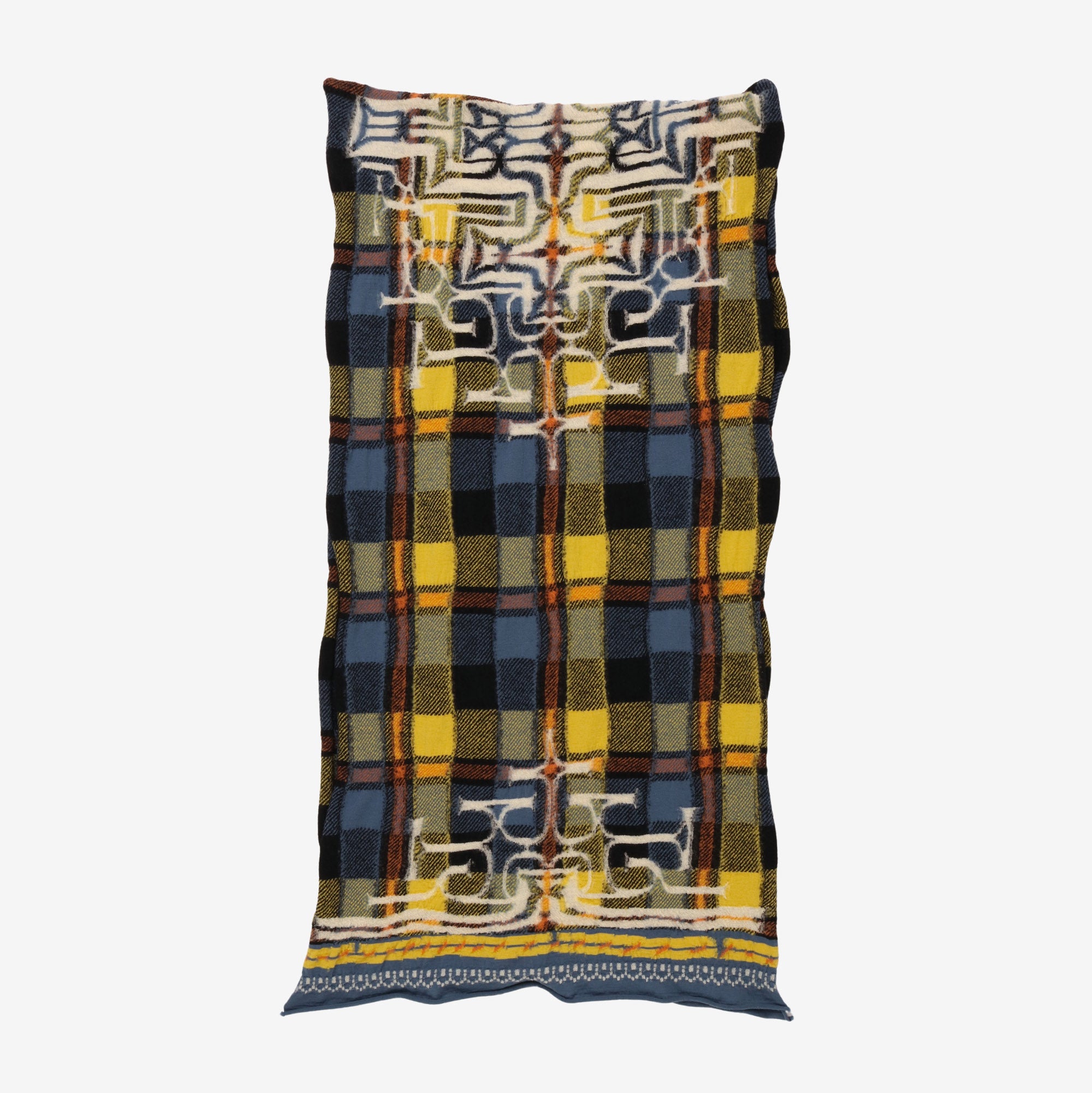 Filted Wool Tartan Scarf