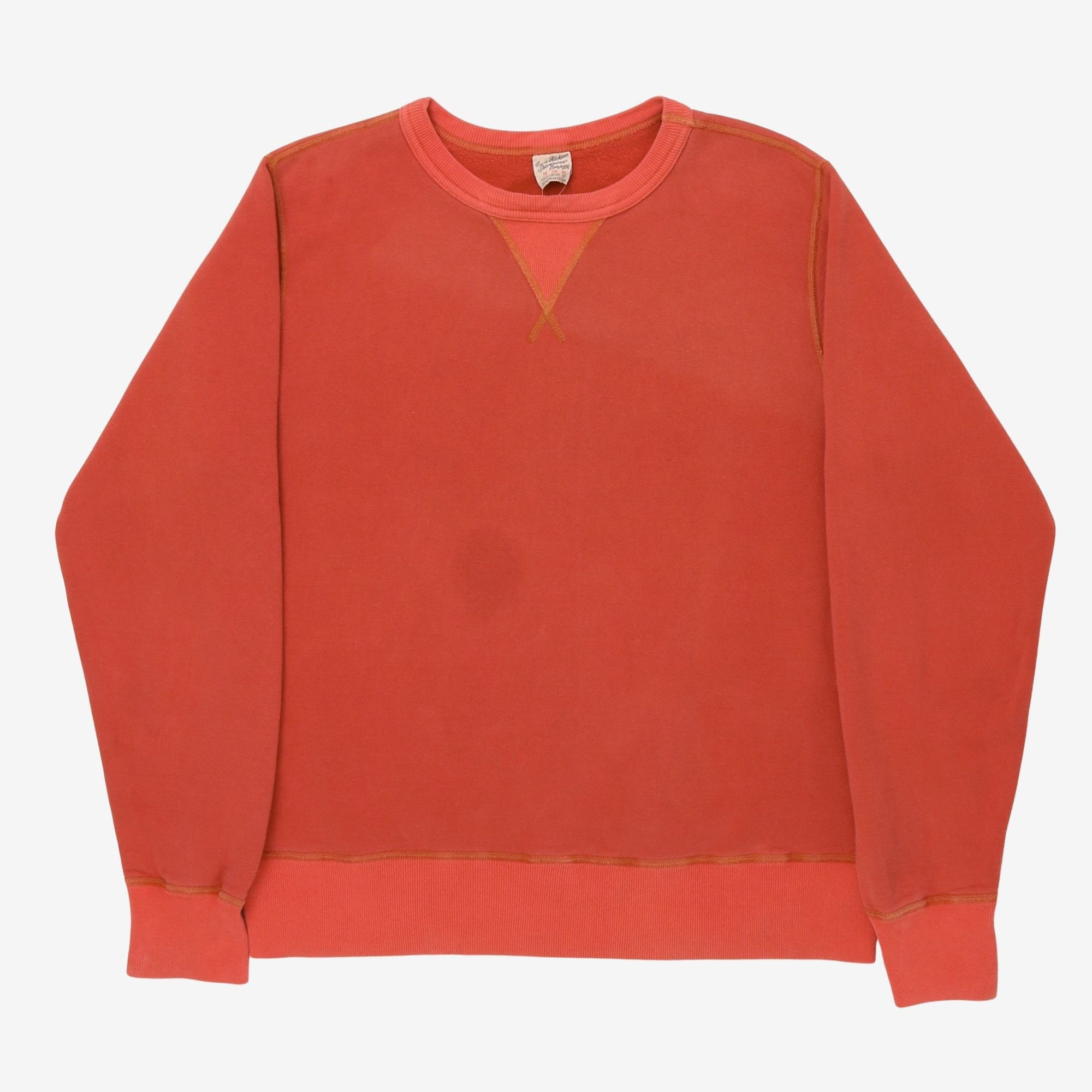 Plain 4-Needle Sweatshirt
