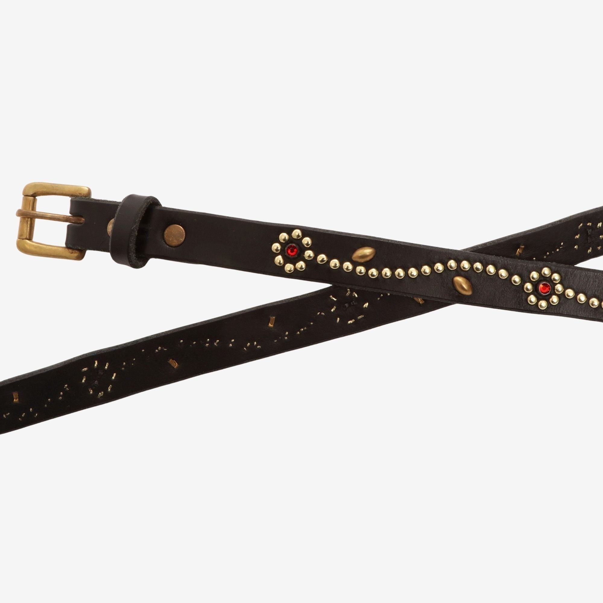Embellished Leather Belt